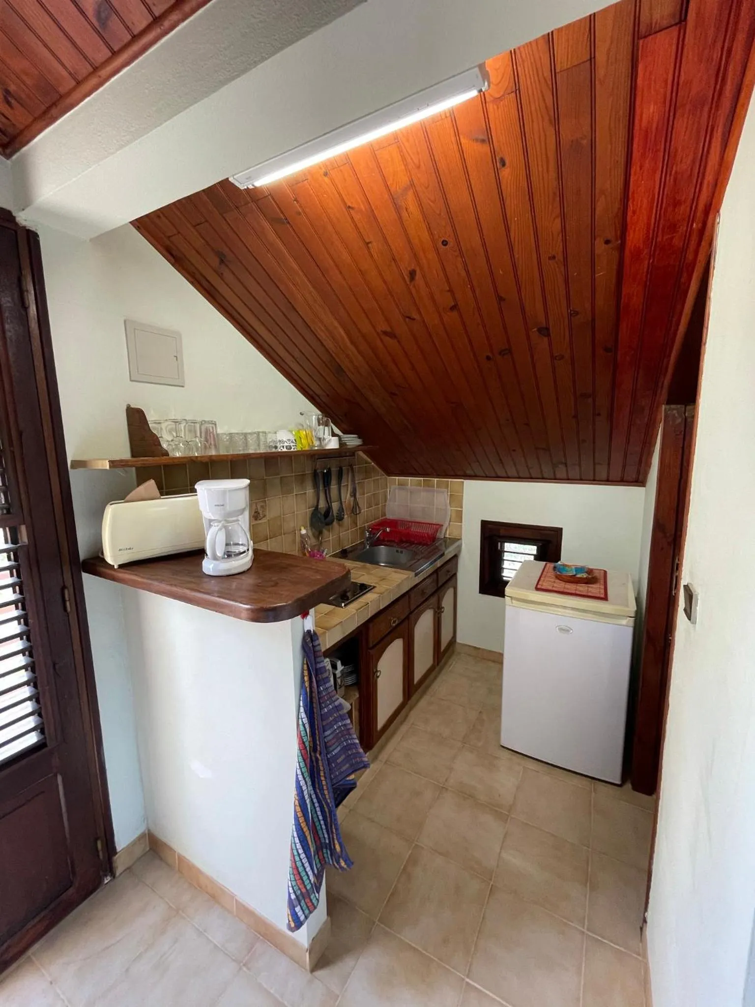 Kitchen or kitchenette in Résidence Sucrerie Motel - Les Anses-d'Arlets - Martinique