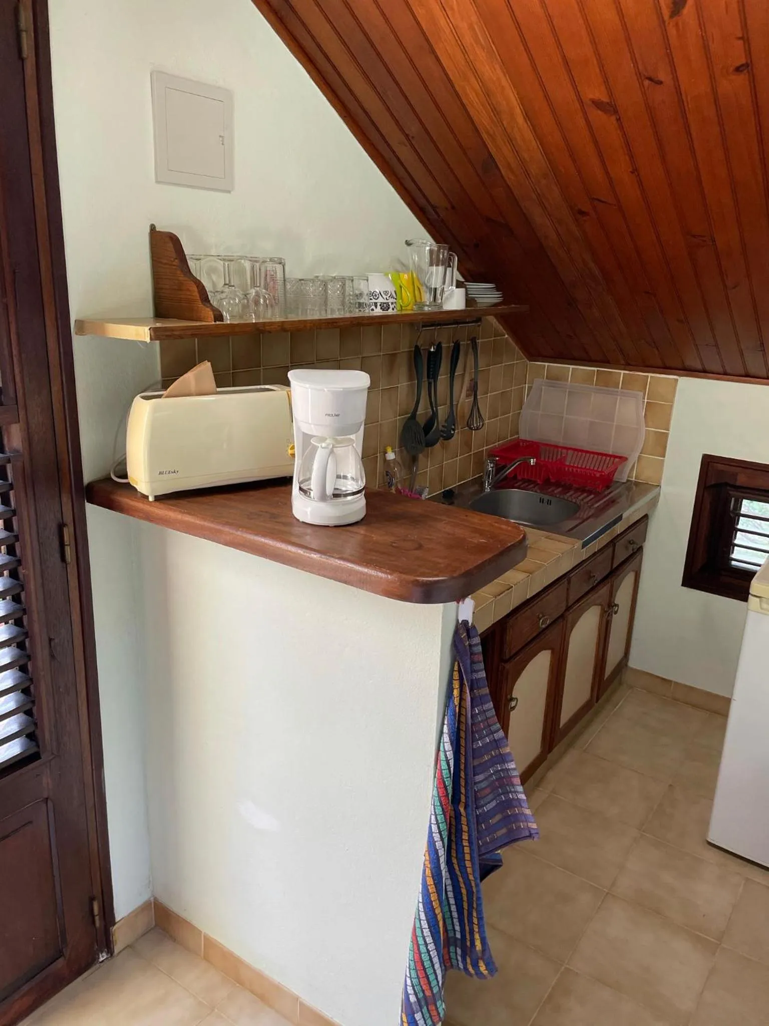 Kitchen or kitchenette in Résidence Sucrerie Motel - Les Anses-d'Arlets - Martinique