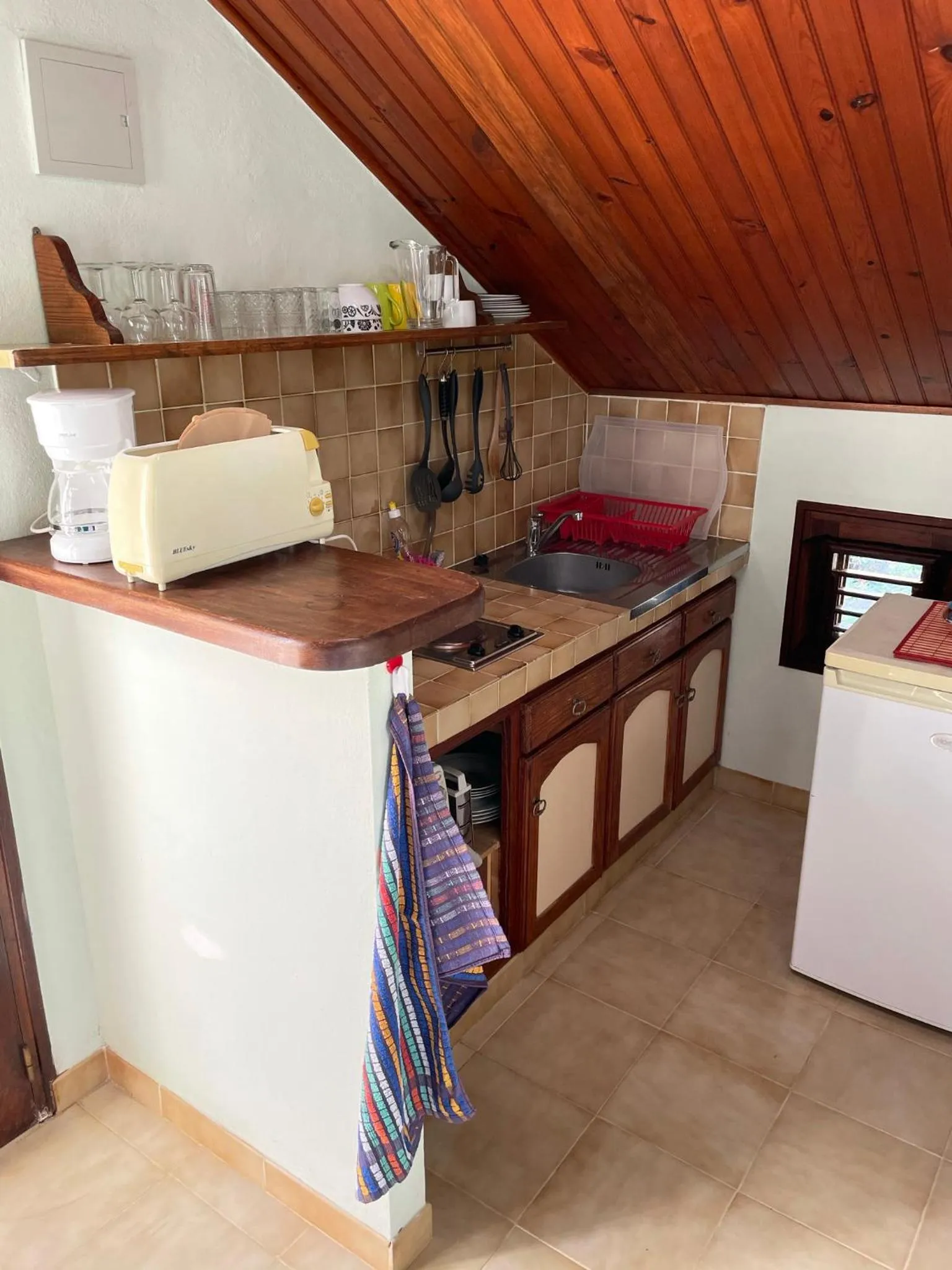 Kitchen or kitchenette in Résidence Sucrerie Motel - Les Anses-d'Arlets - Martinique