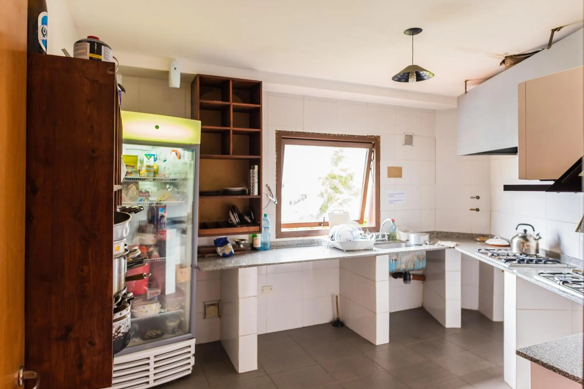 Communal kitchen in Rancho Grande Hostel