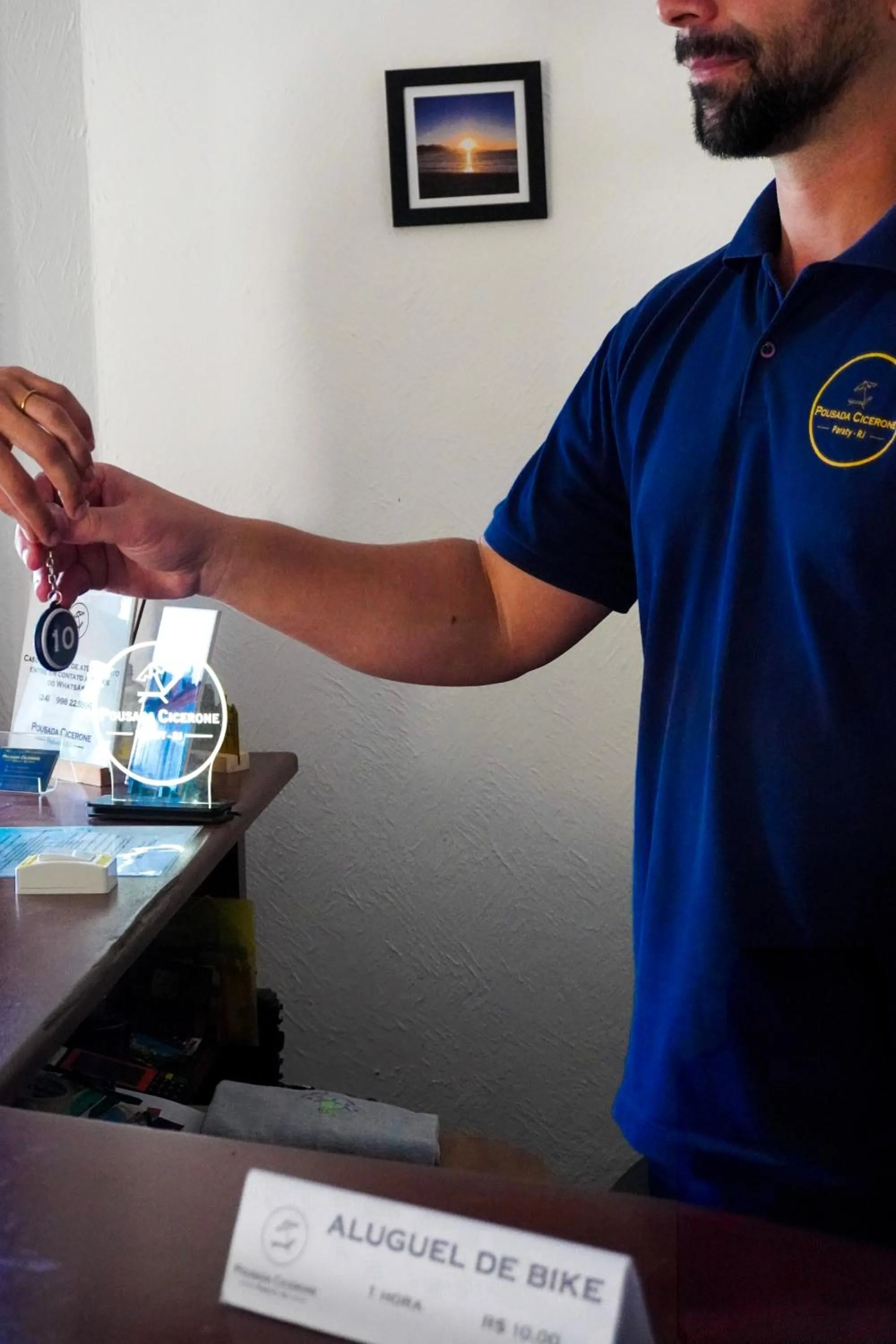 Lobby or reception in Pousada Cicerone - Portal das Artes - Com Gerador de Energia