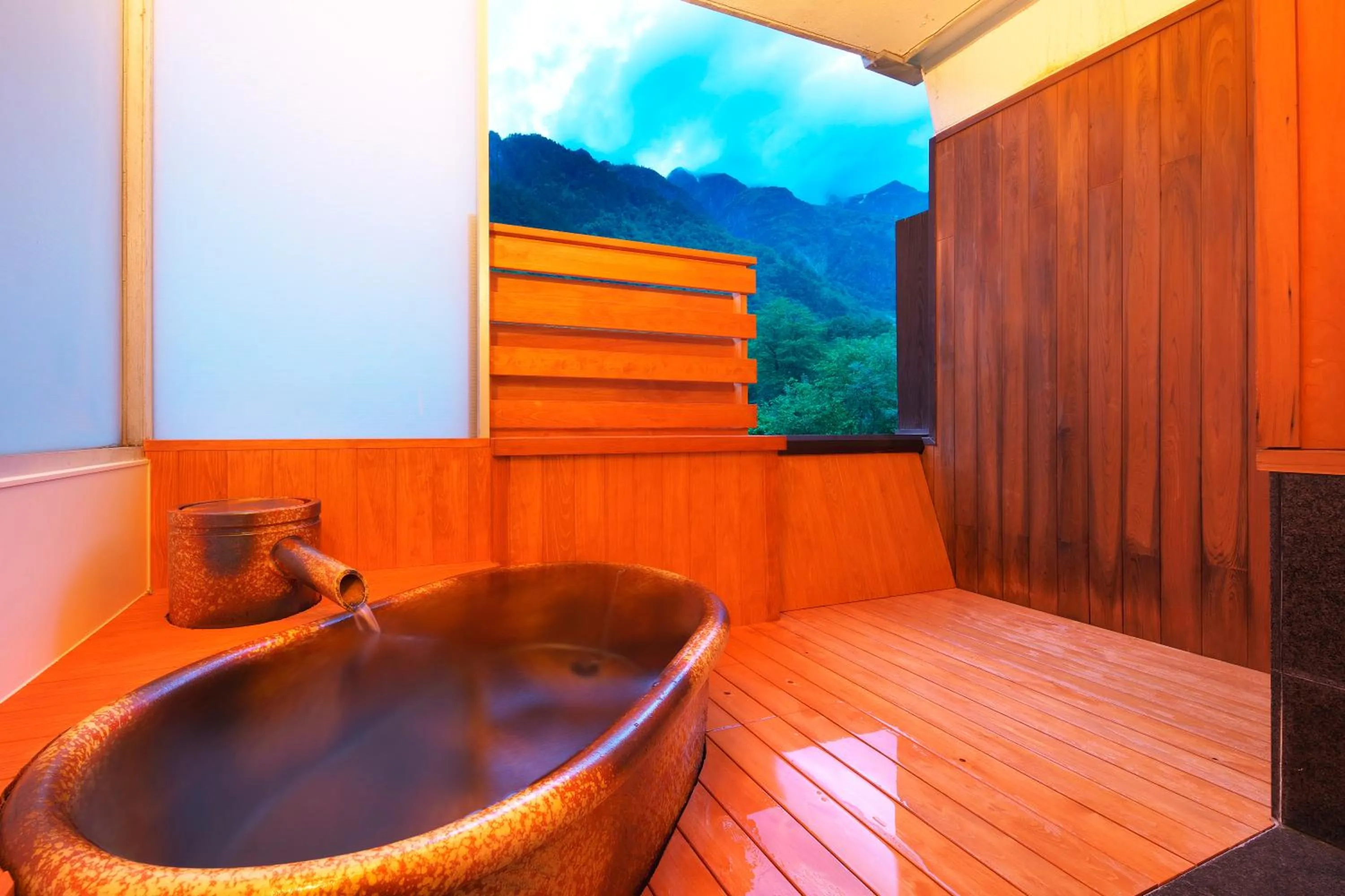 Open Air Bath in Hotel Hotaka