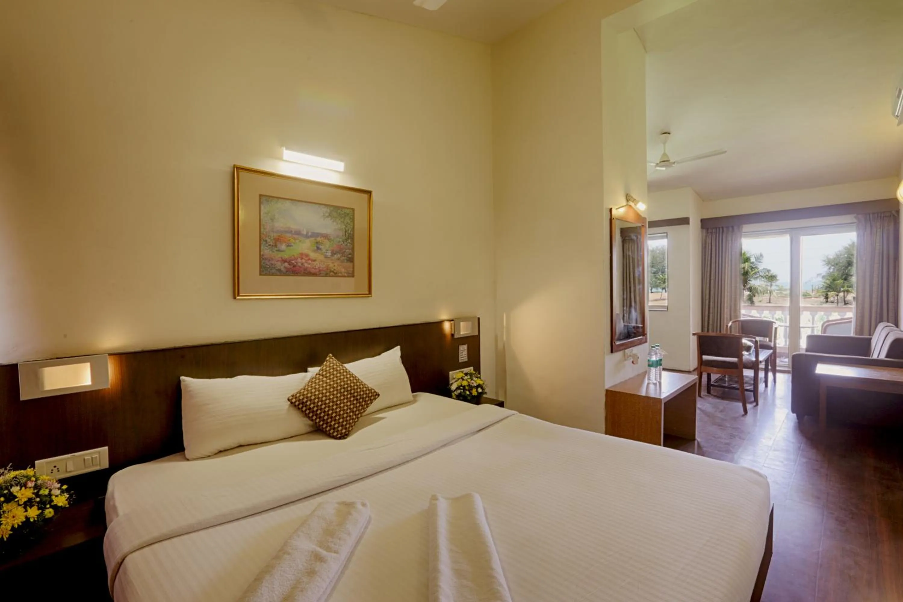 Bed in The Byke Old Anchor Beach Resort & Spa