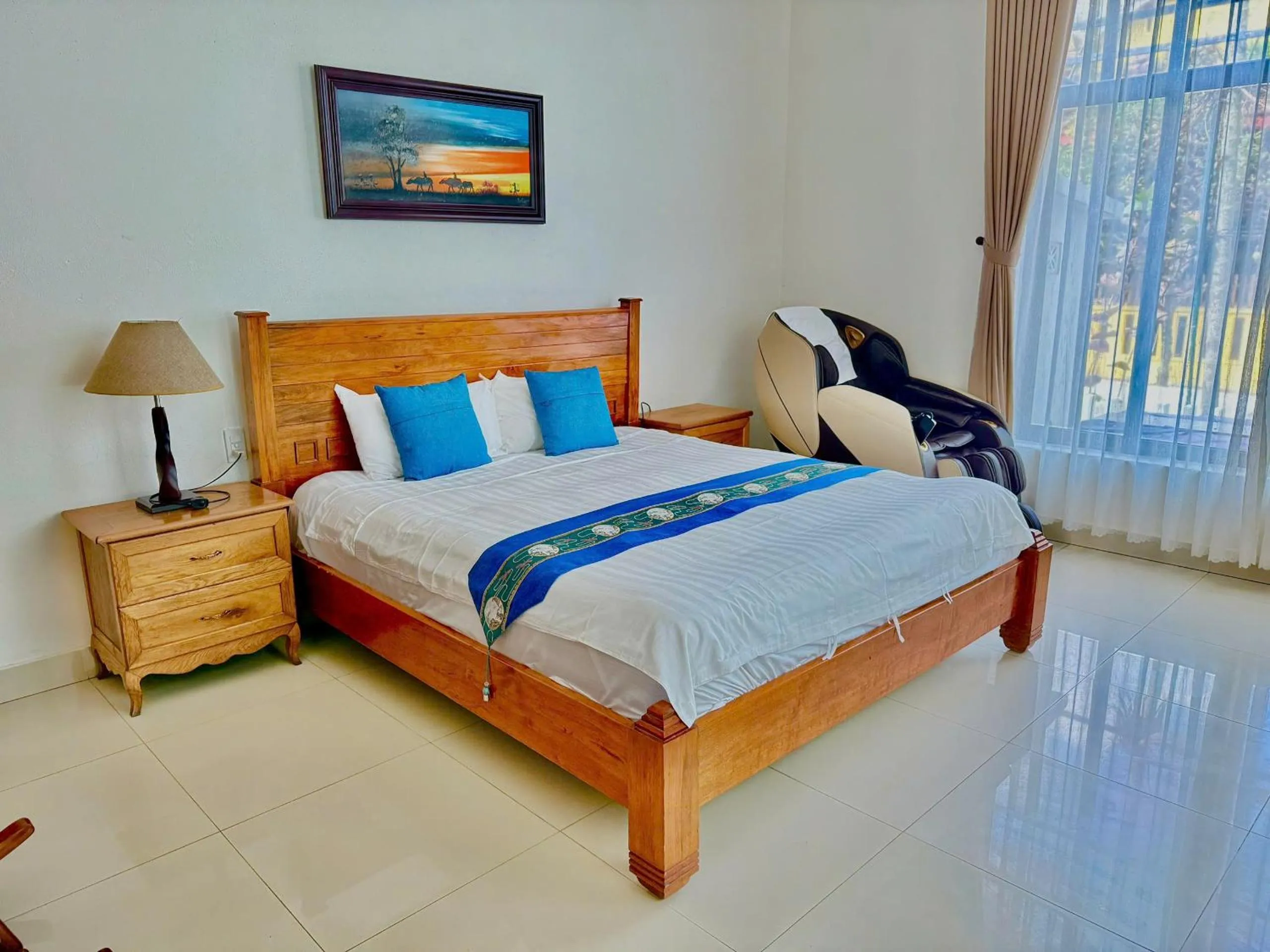 Bed in Santa Sea Villa