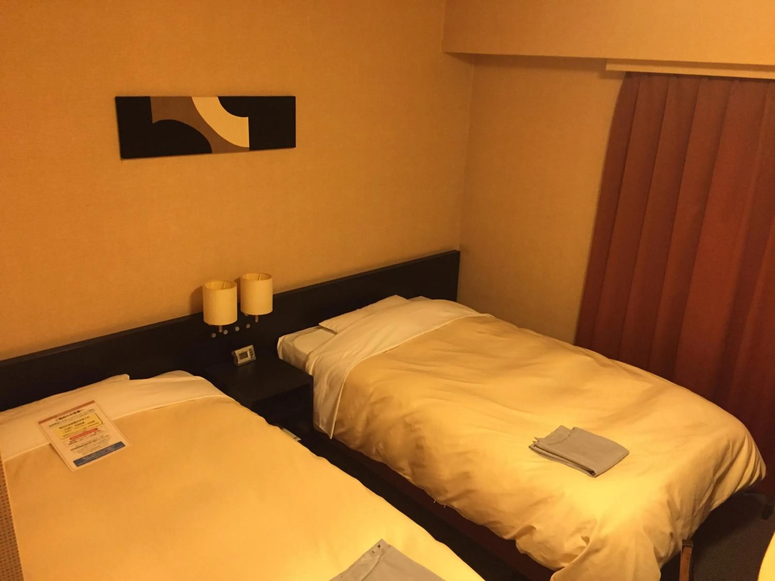 Bed in Hotel Crown Hills Kushiro