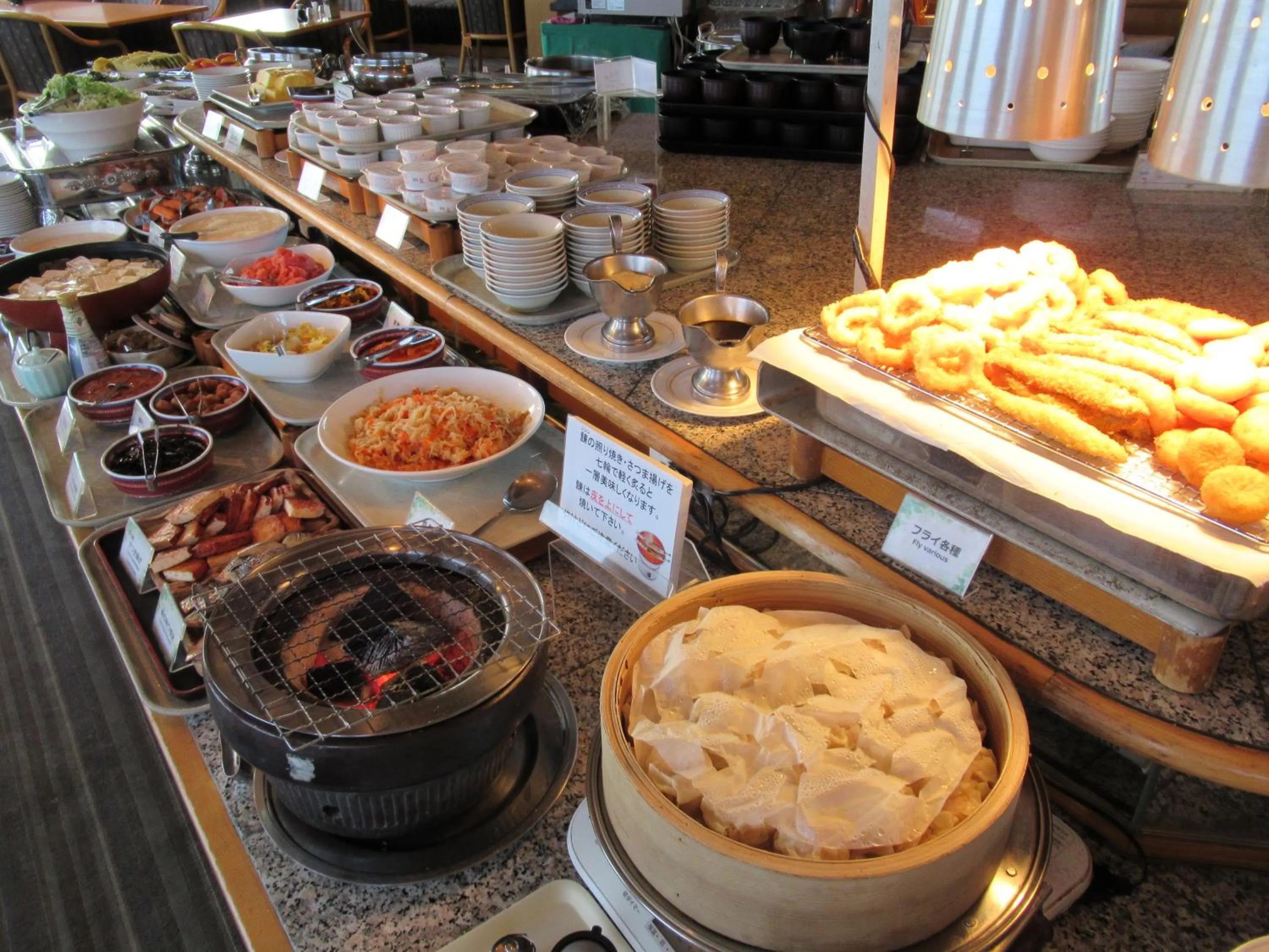 Buffet breakfast in Hotel Crown Hills Kushiro