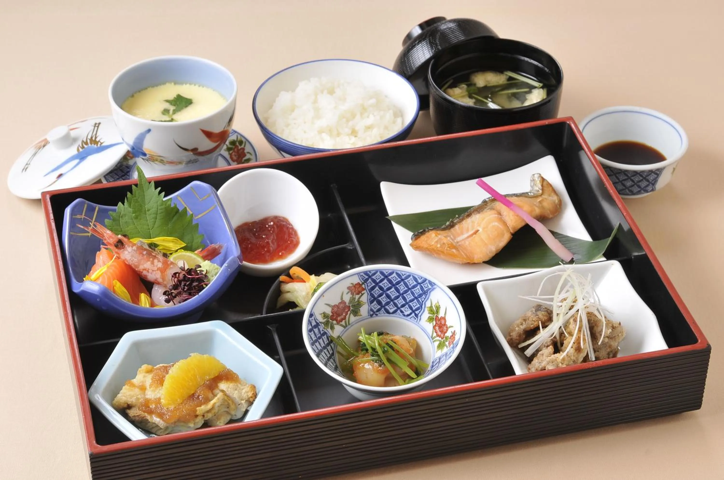 Dinner in Hotel Crown Hills Kushiro