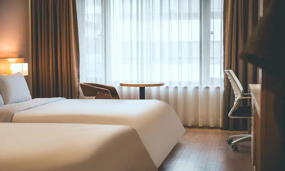 Bed in Wonju City Hotel HYEOKSIN