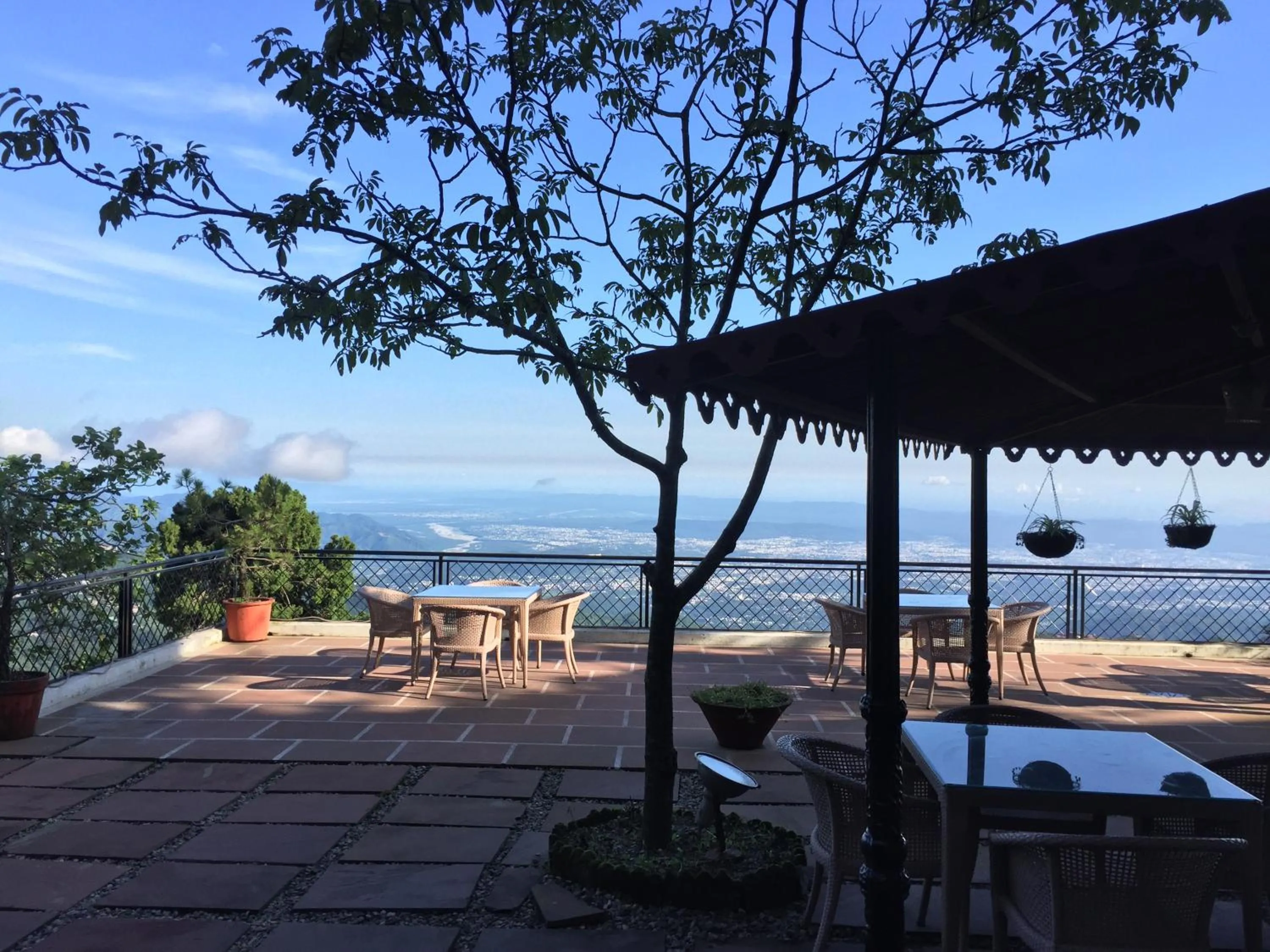 Patio in WelcomHeritage Kasmanda Palace