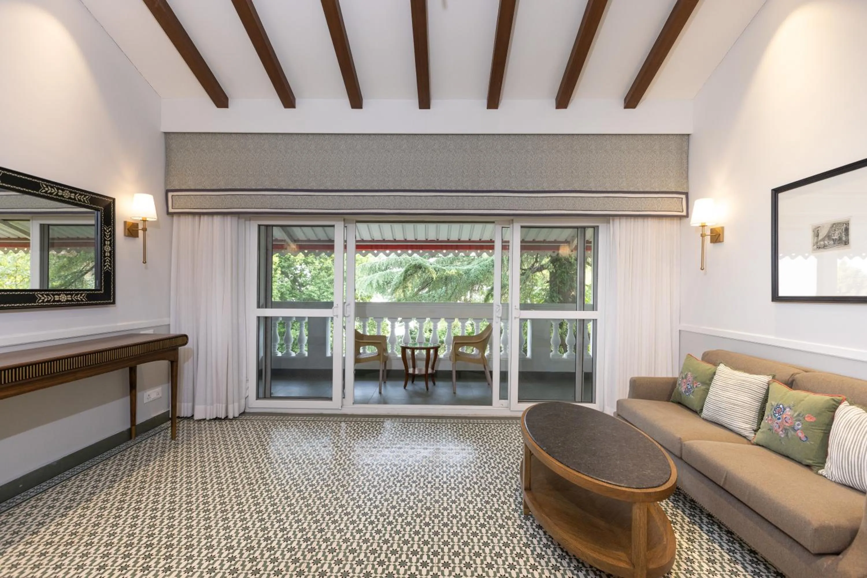 Living room in WelcomHeritage Kasmanda Palace