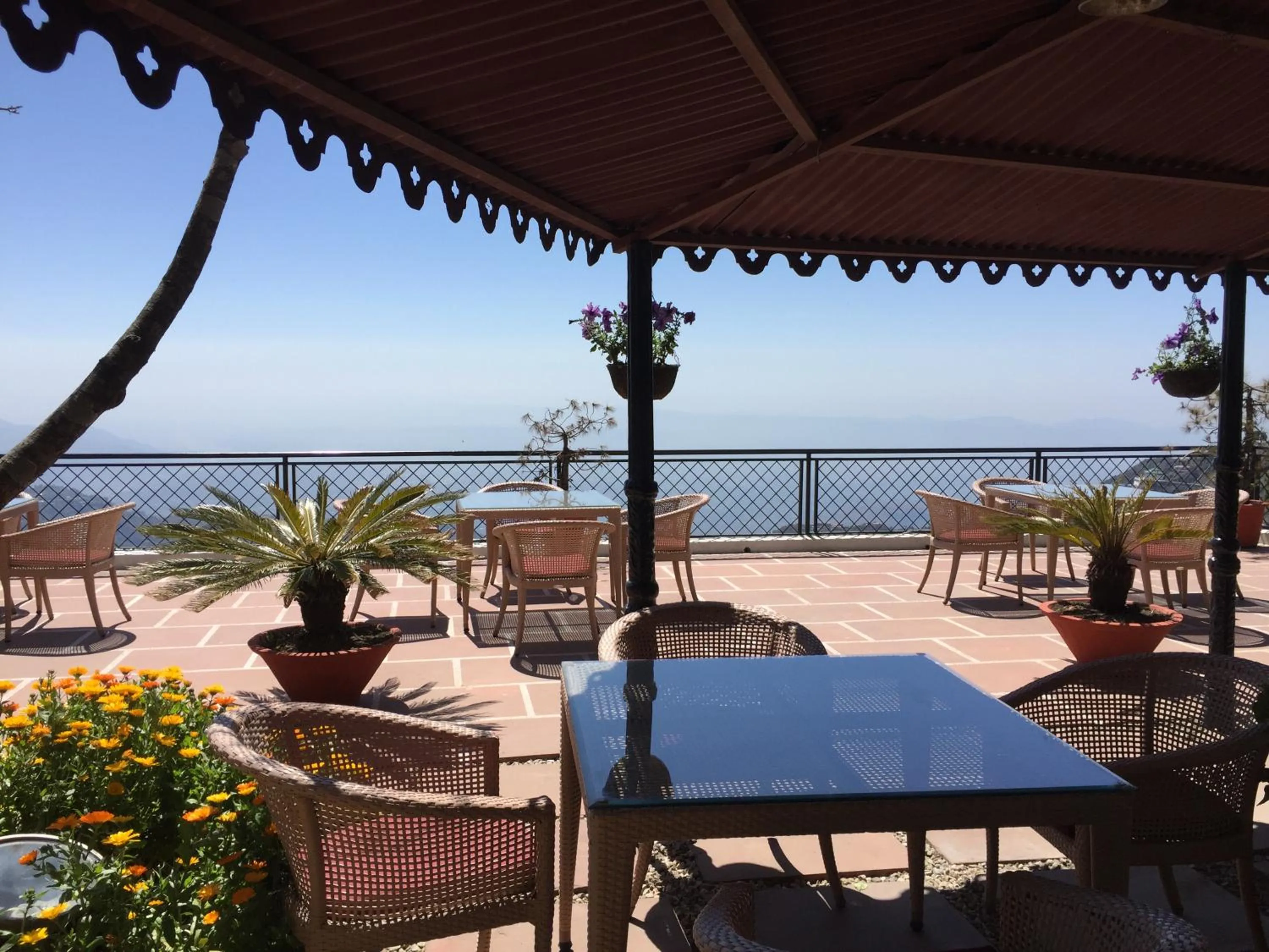 Patio in WelcomHeritage Kasmanda Palace