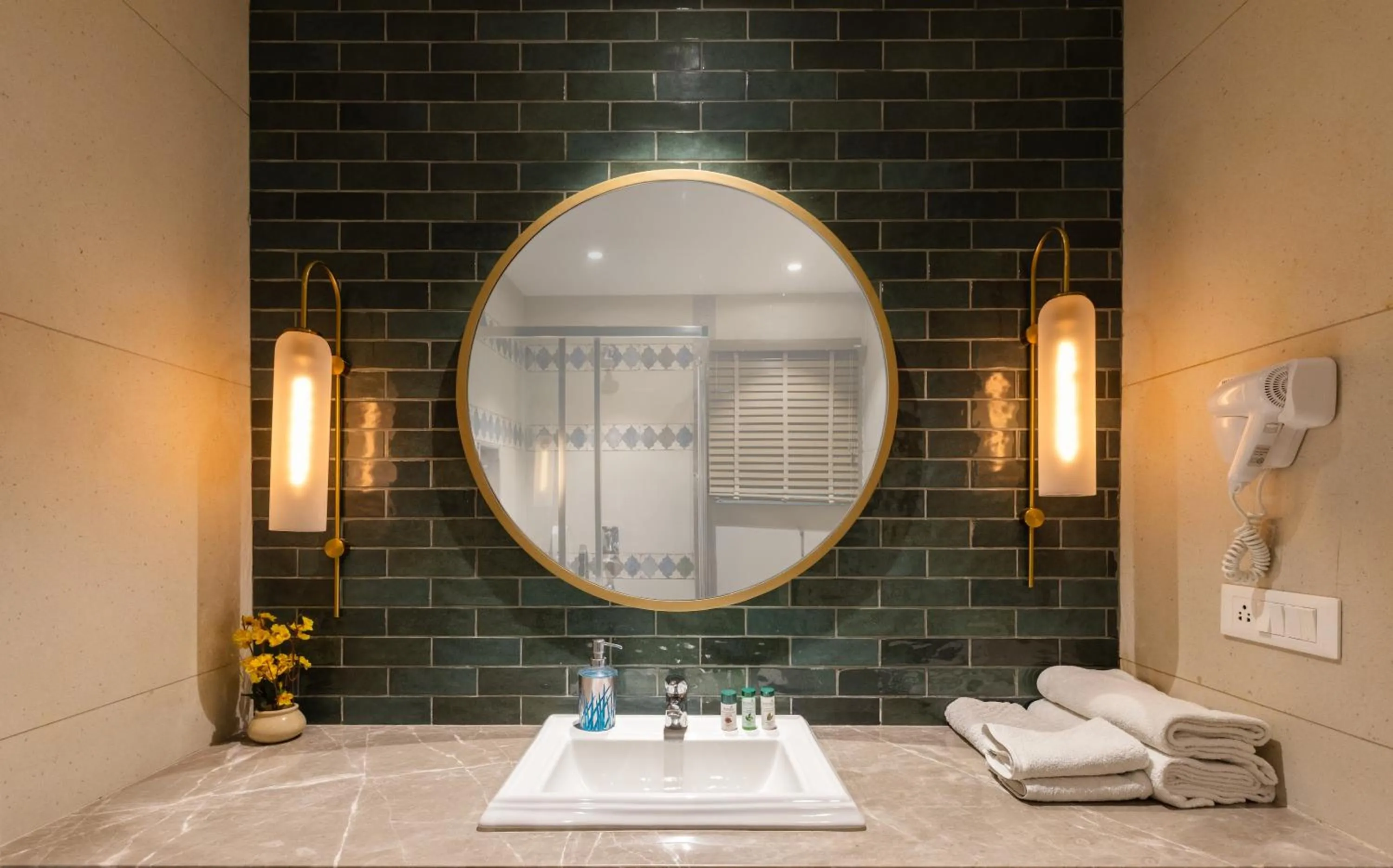 Bathroom in WelcomHeritage Kasmanda Palace