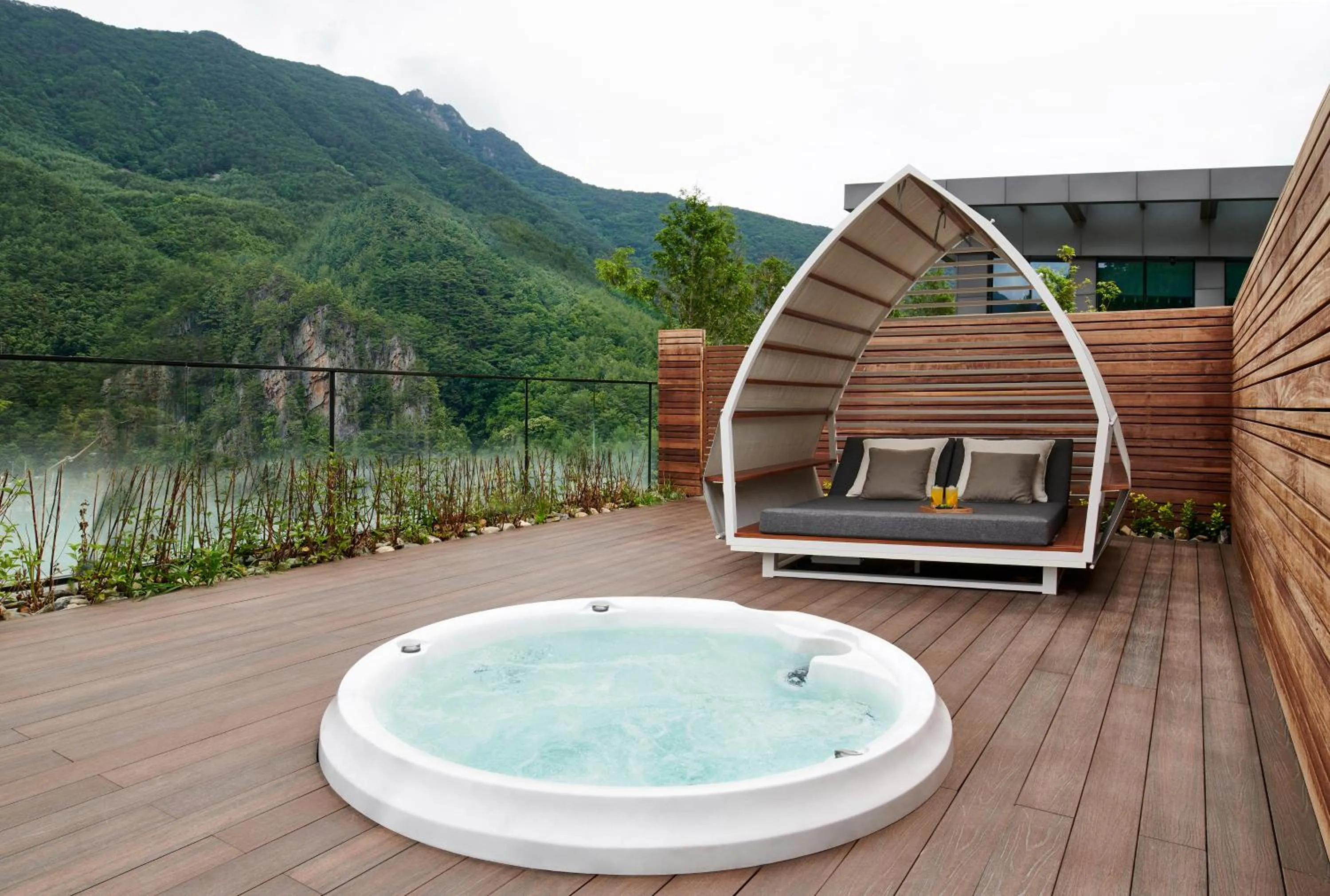 Open Air Bath in PARK ROCHE Resort & Wellness