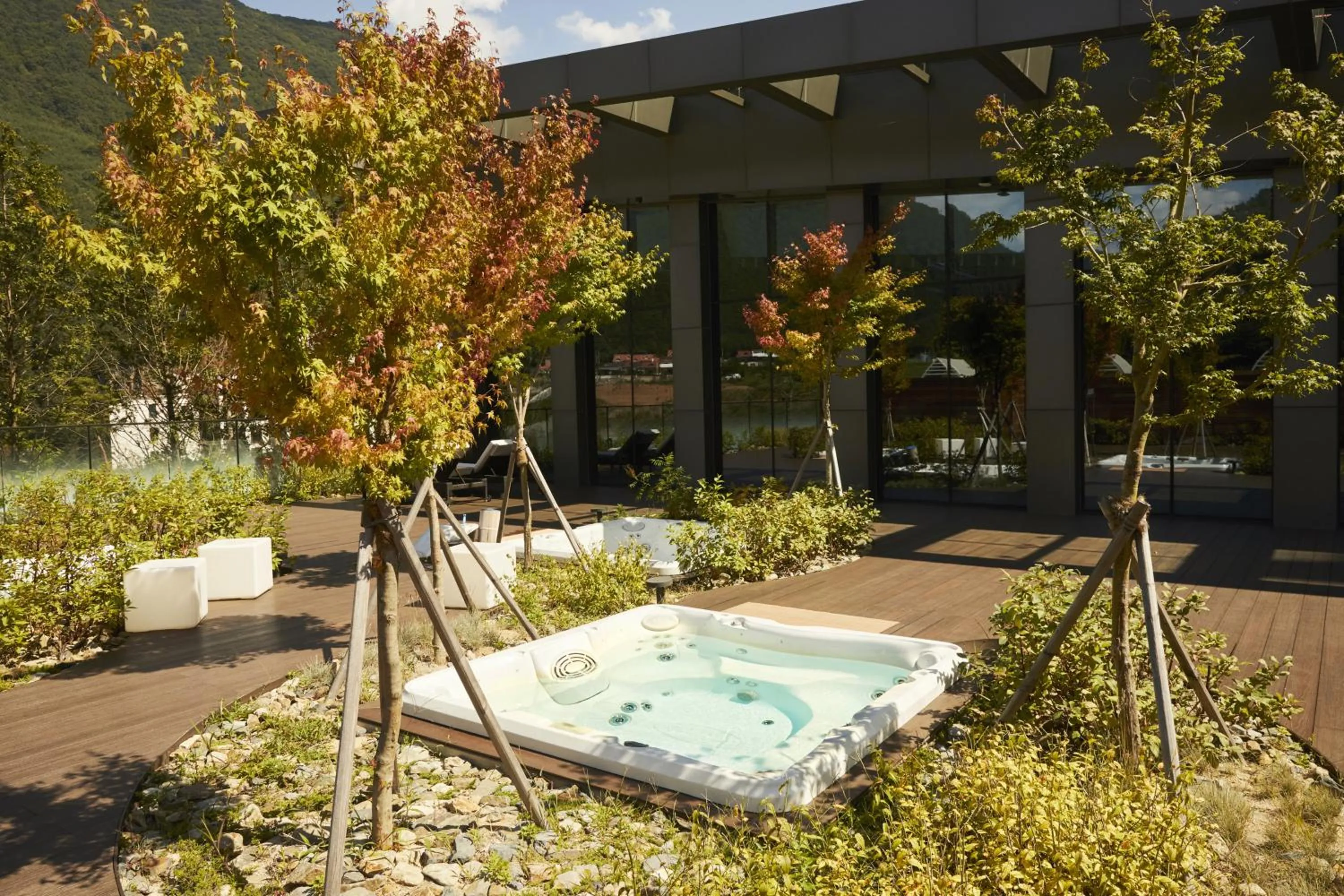 Hot Tub in PARK ROCHE Resort & Wellness