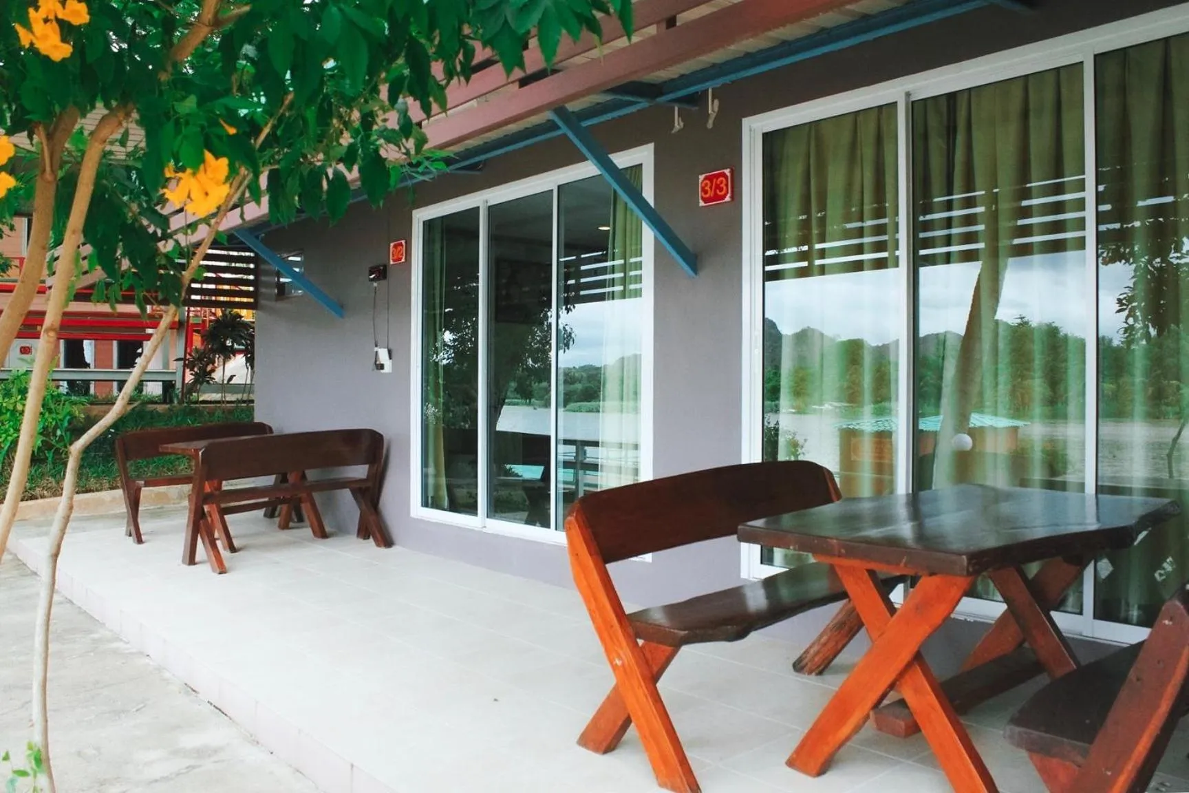 Patio in Golden Dragon Kanchanaburi