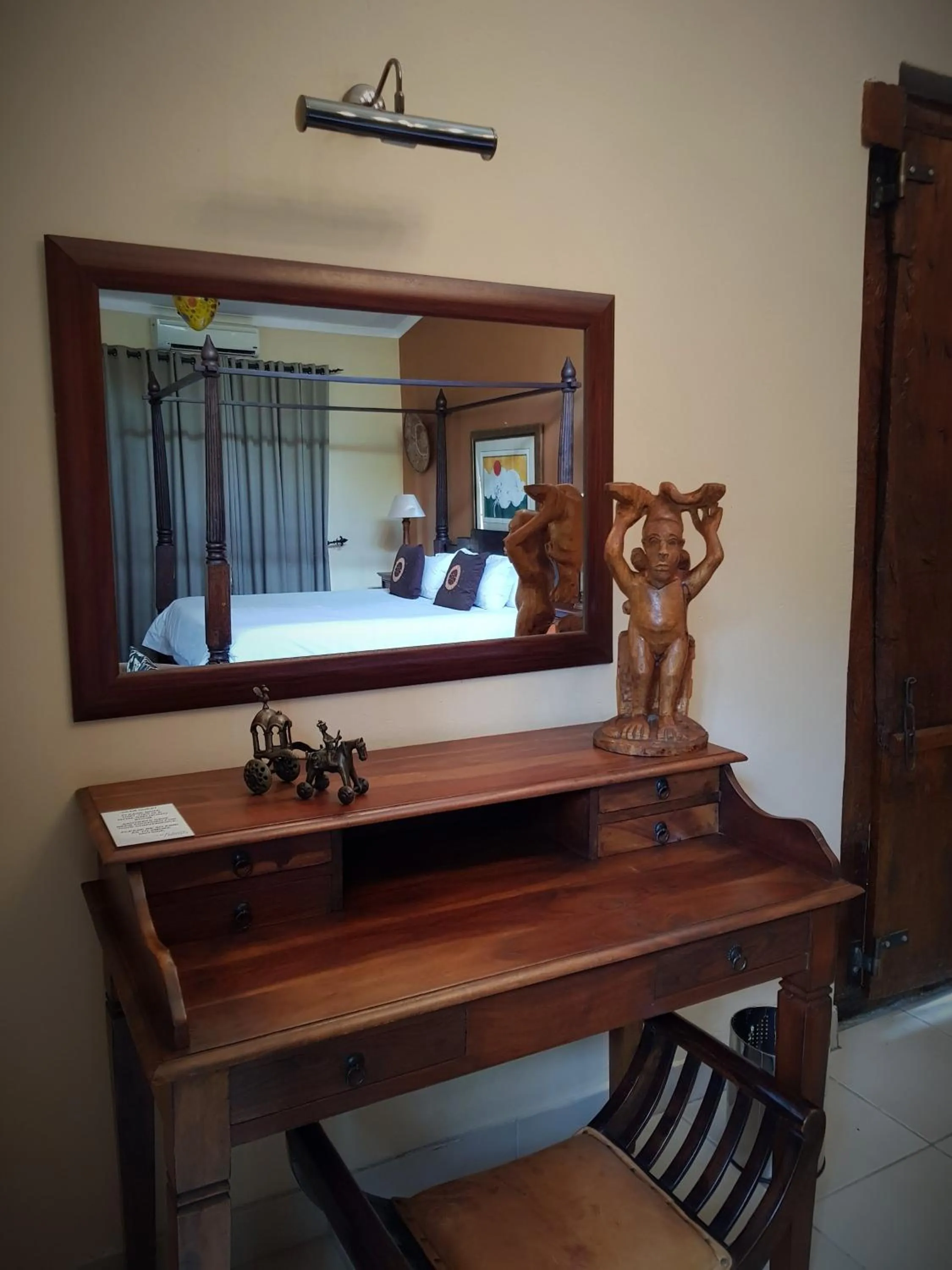 Decorative detail in African Roots Guest House