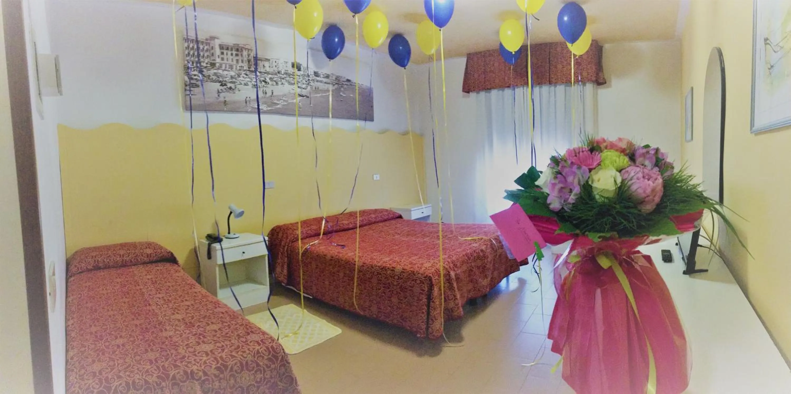 Decorative detail, Bed in Hotel Al Mare