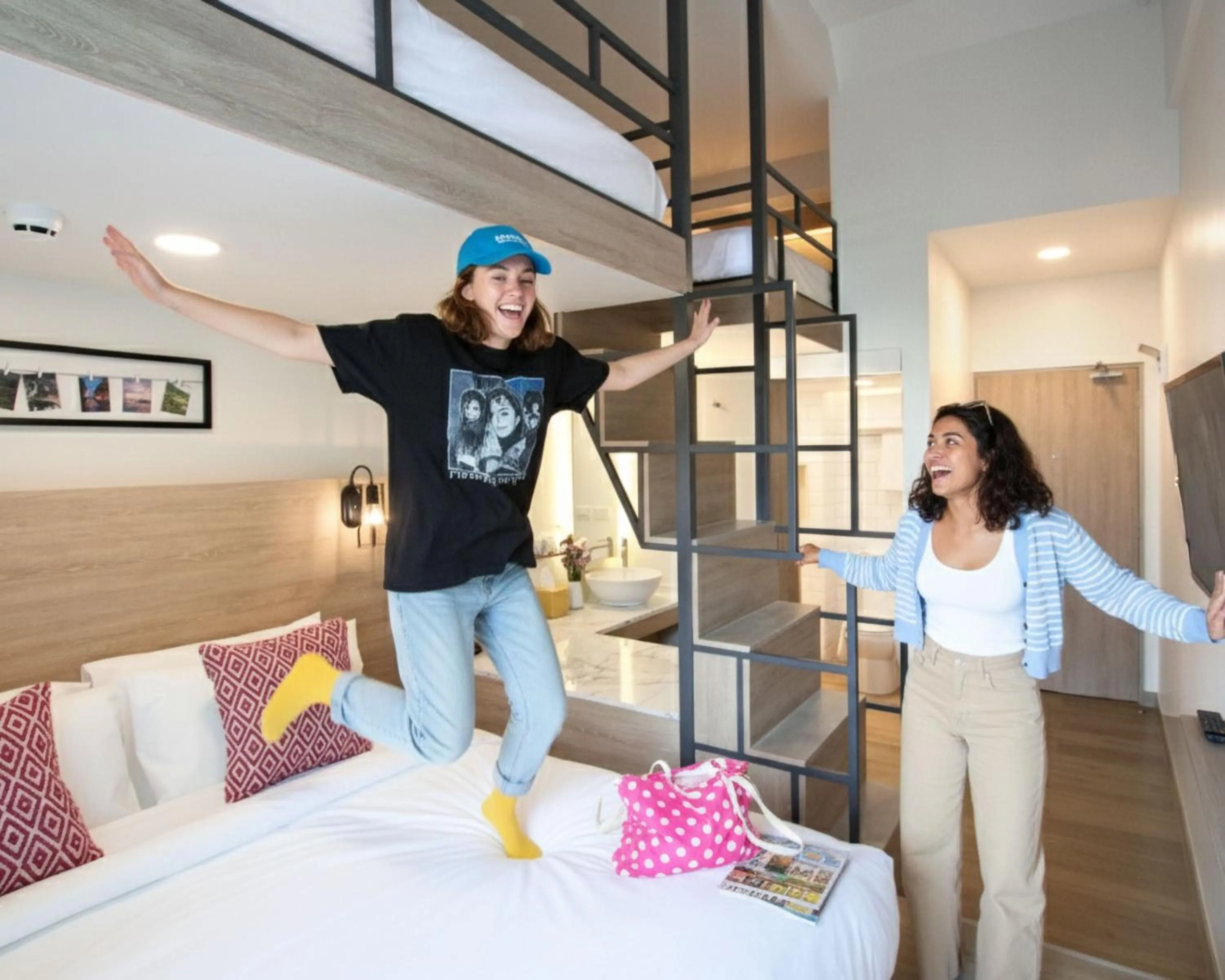 Photo of the whole room, Bed in Lub d Manila Makati - Central Makati, Near Nightlife