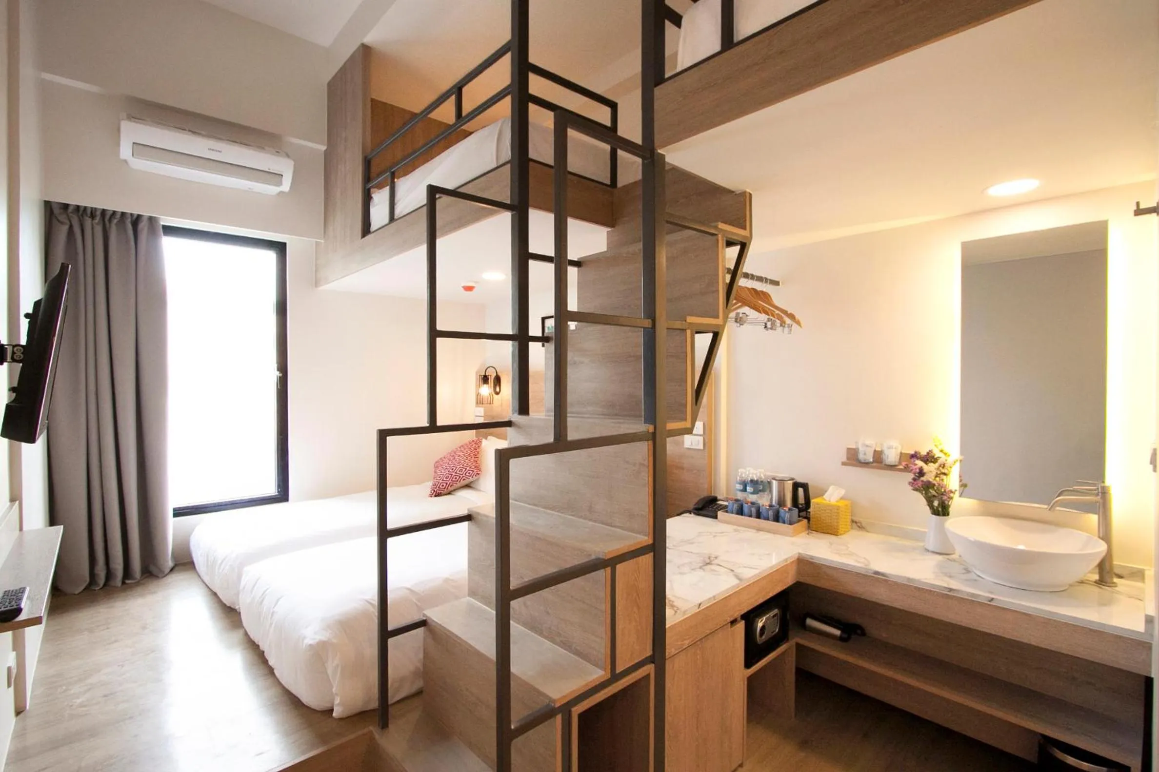 Bedroom, Bed in Lub d Manila Makati - Central Makati, Near Nightlife