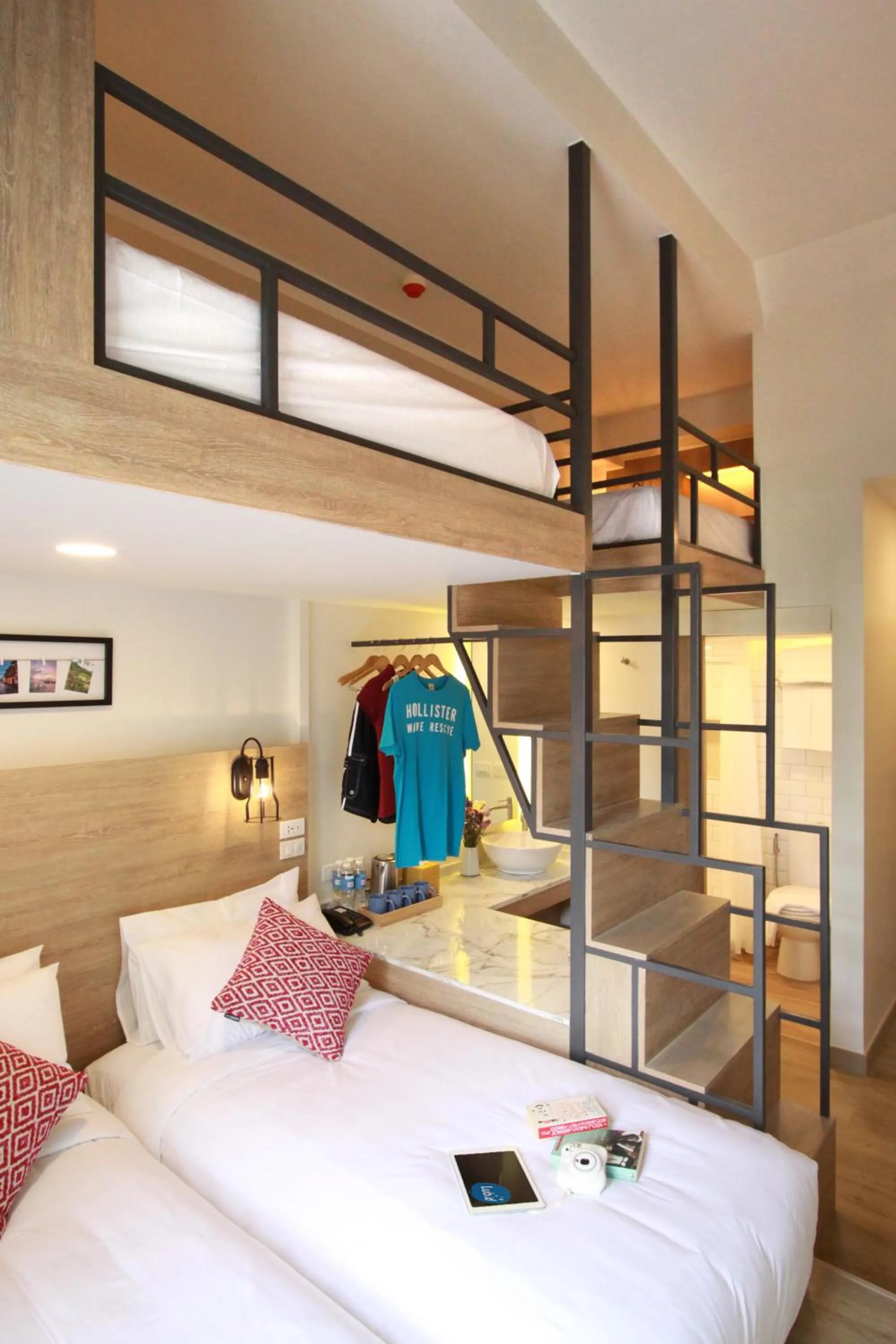 Bedroom, Bed in Lub d Manila Makati - Central Makati, Near Nightlife