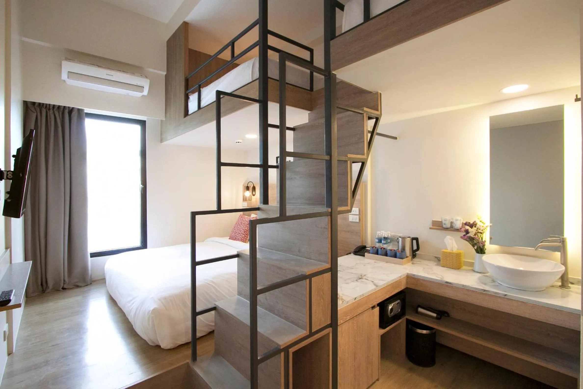 Bedroom, Bed in Lub d Manila Makati - Central Makati, Near Nightlife