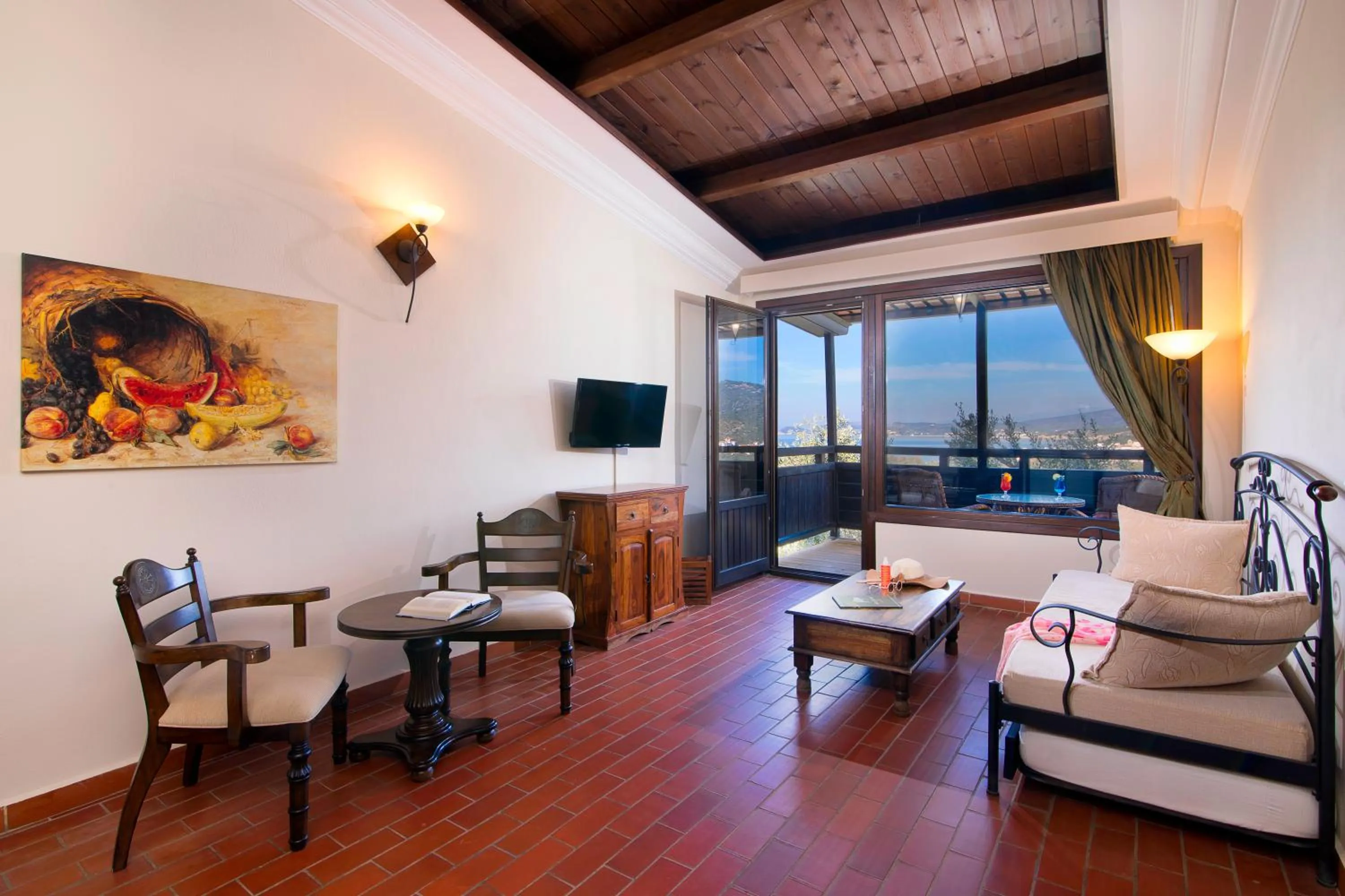 Seating area in Kallisti Hotel