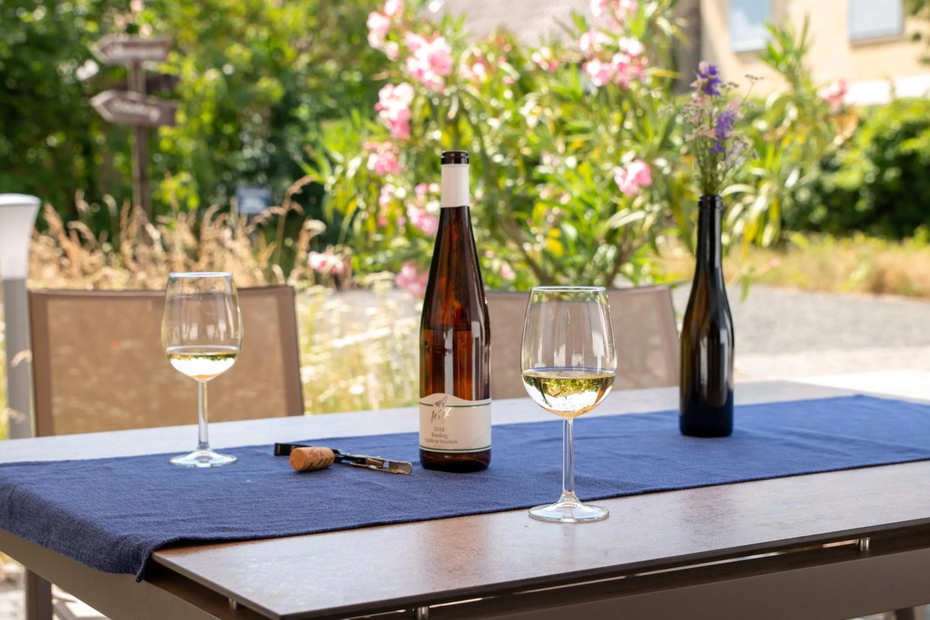 Balcony/Terrace in Gästezimmer im Weingut Wolf