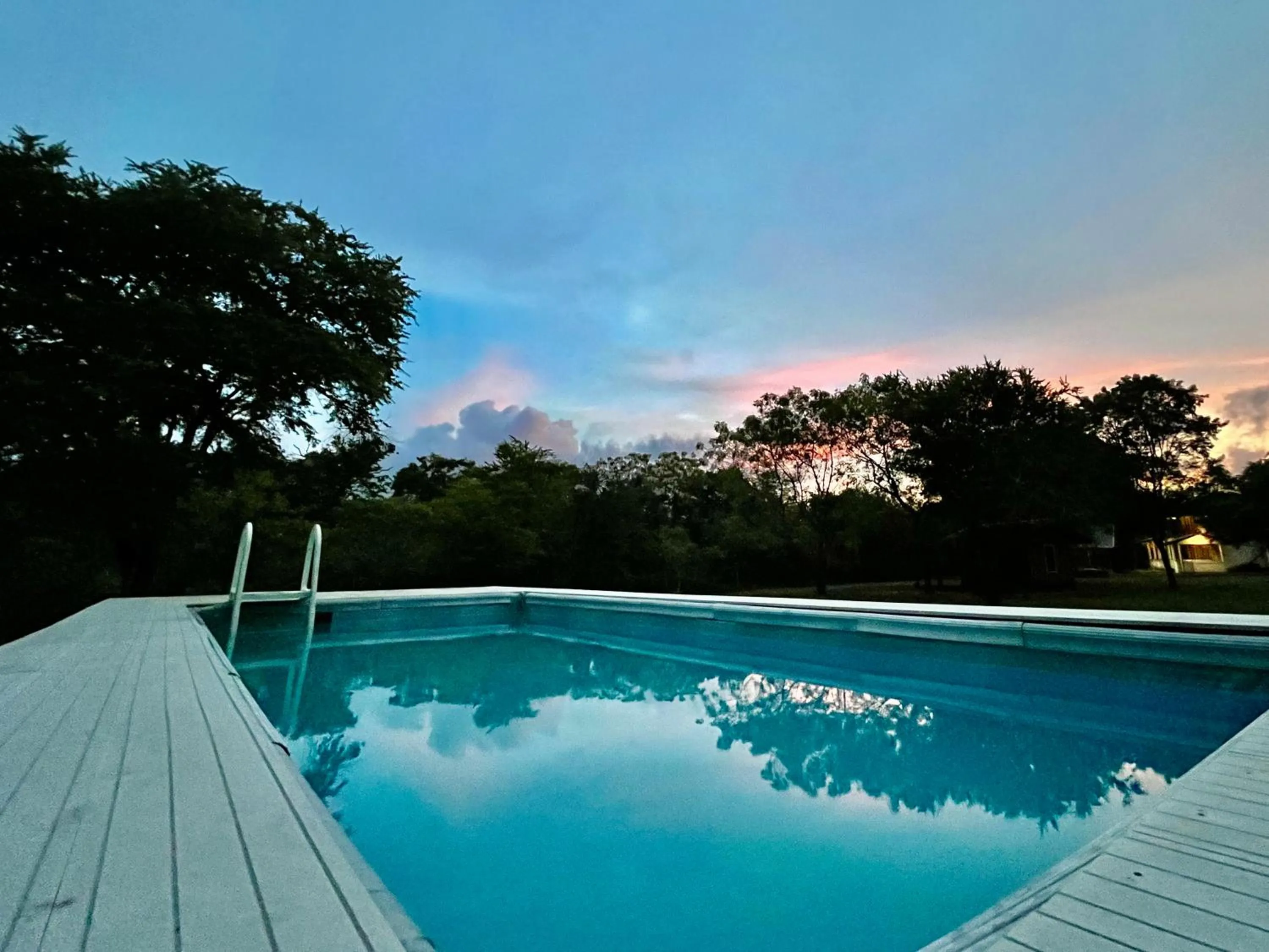 Pool view in Funky Leopard Safari Lodge Bordering Yala National Park