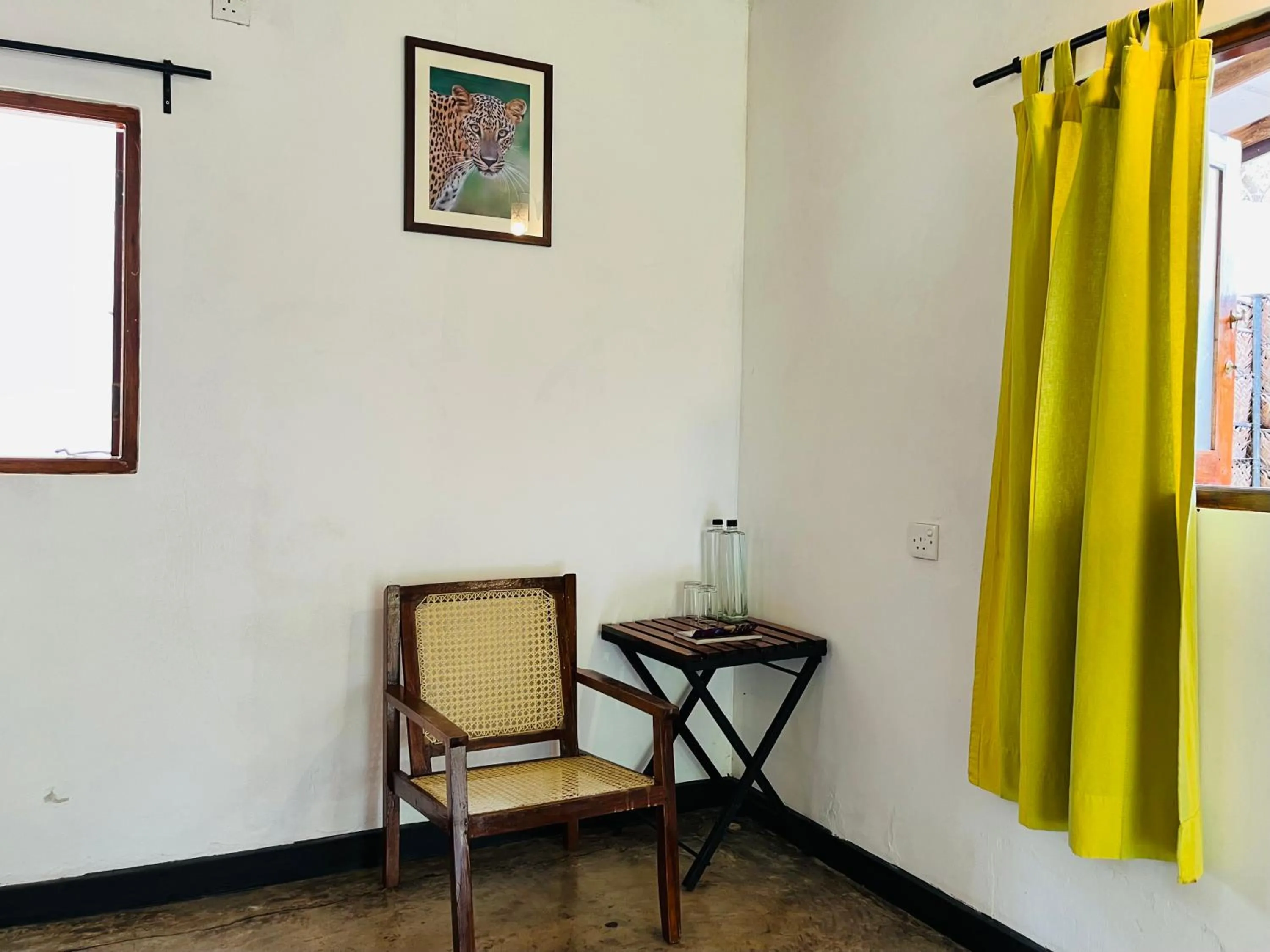 Seating area in Funky Leopard Safari Lodge Bordering Yala National Park