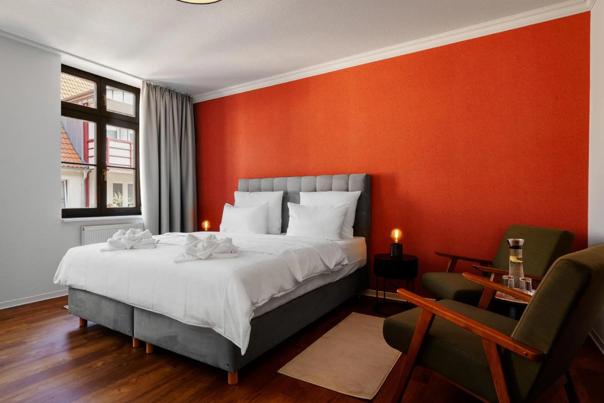 Bed in Hotel Waren-Alte Warener Zeitung