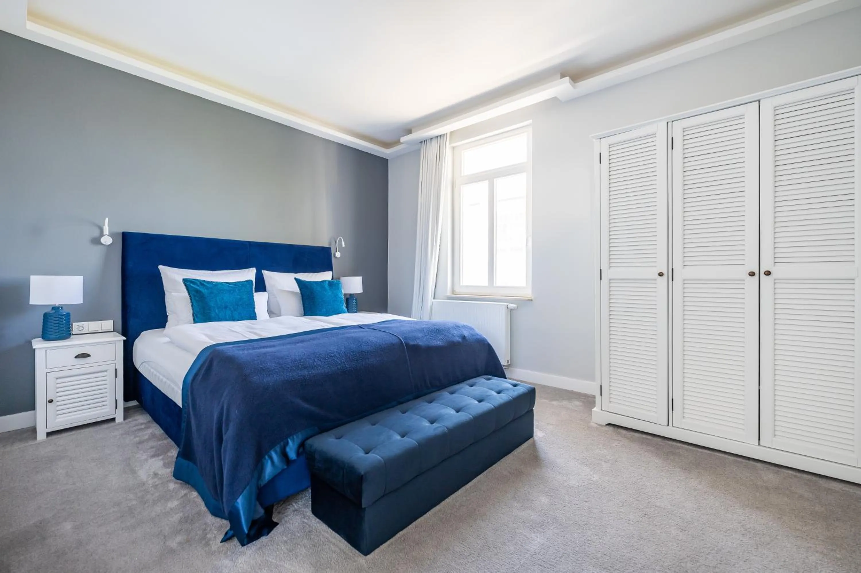 Bed in Strandvilla Glückauf