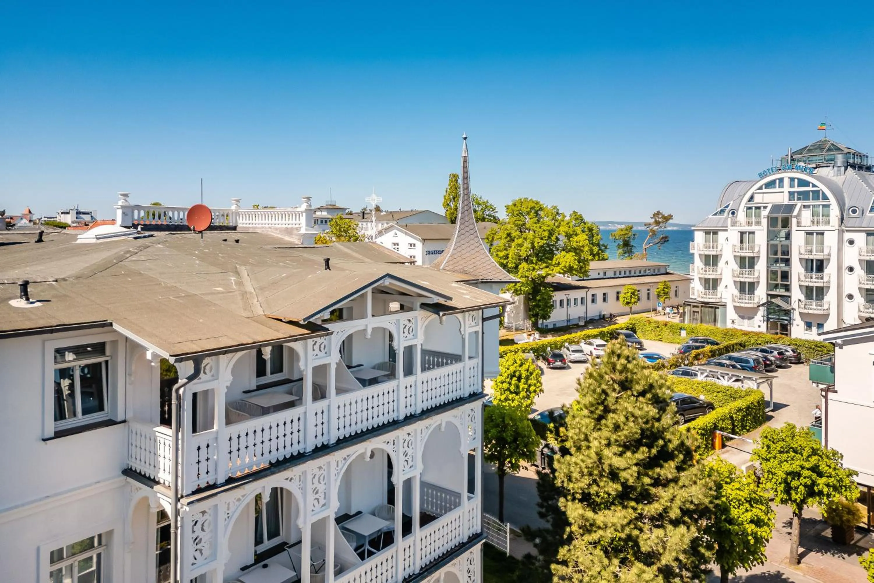 Bird's eye view in Strandvilla Glückauf