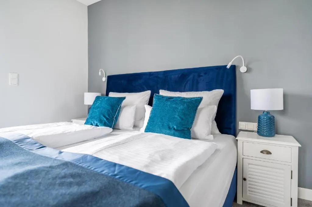 Bed in Strandvilla Glückauf