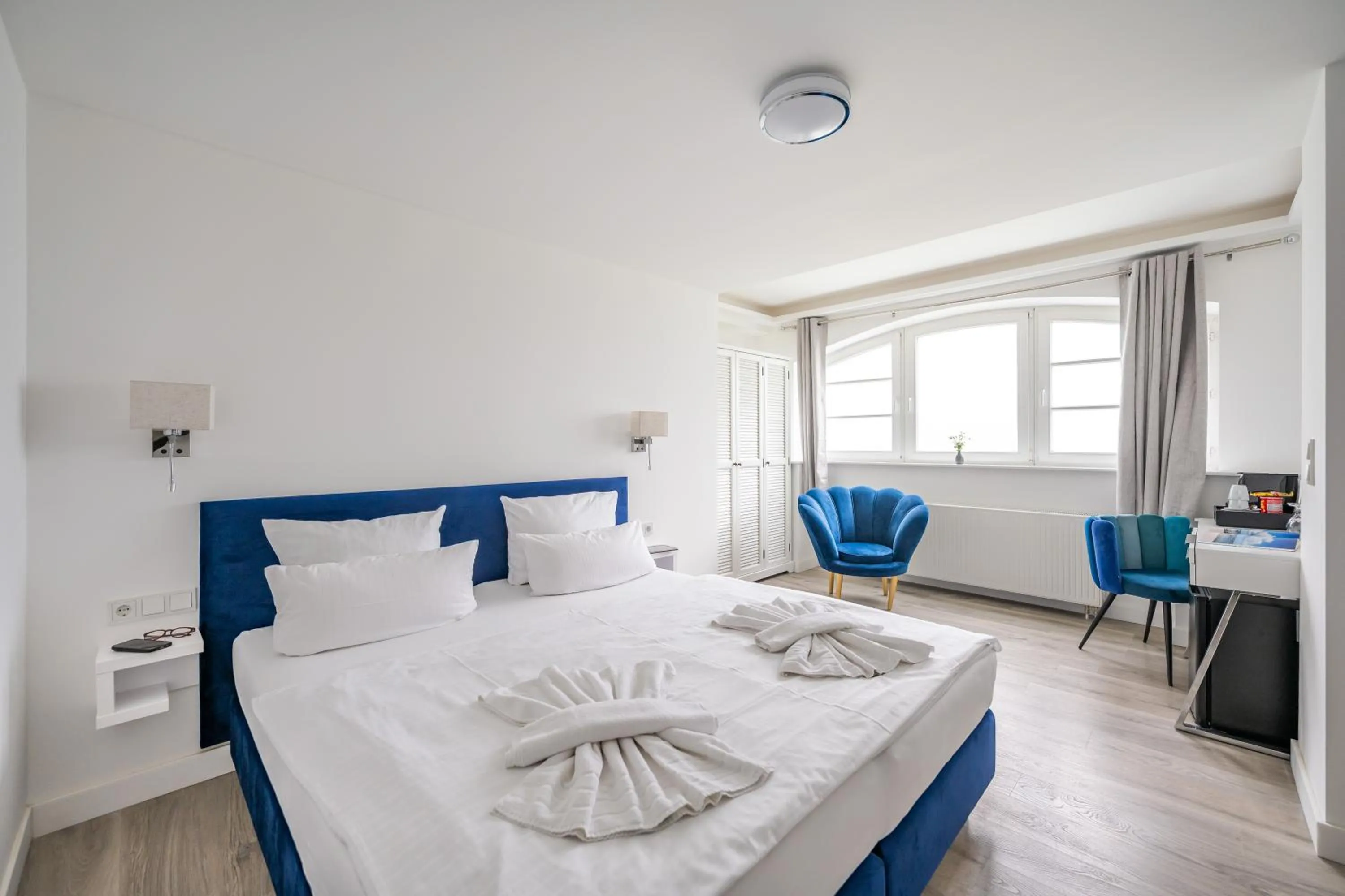 Bed in Strandvilla Glückauf