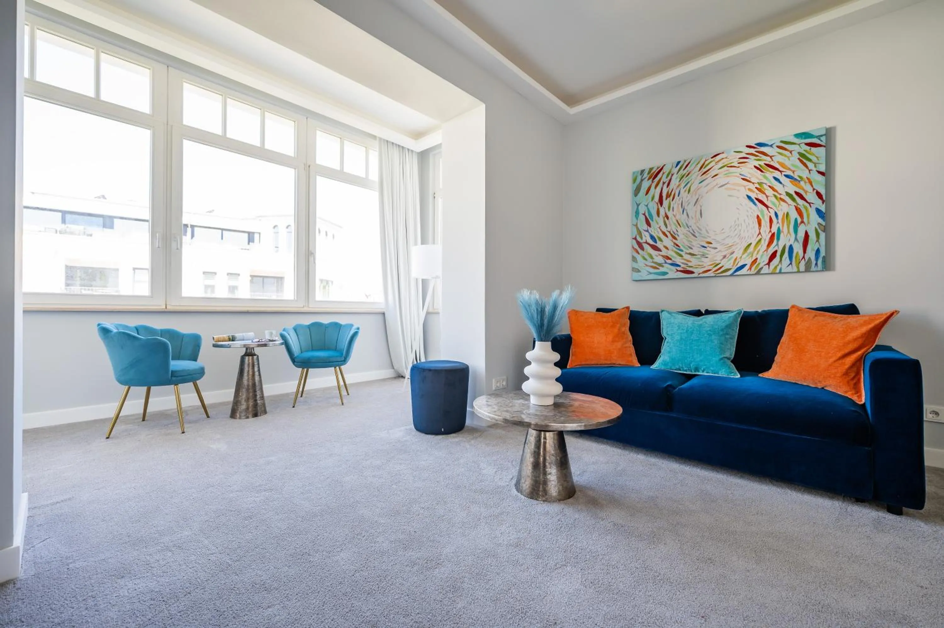 Living room in Strandvilla Glückauf