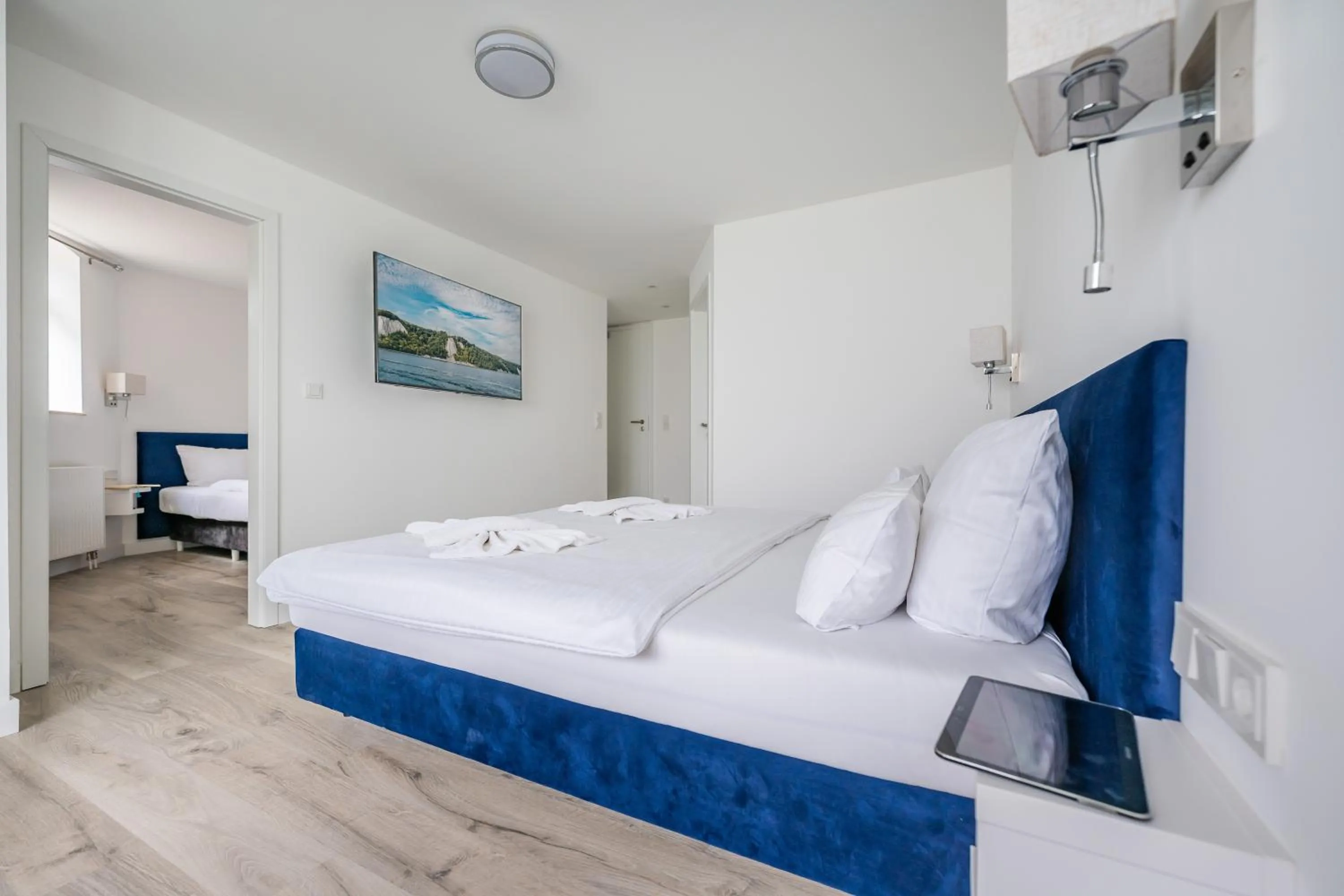 Bed in Strandvilla Glückauf