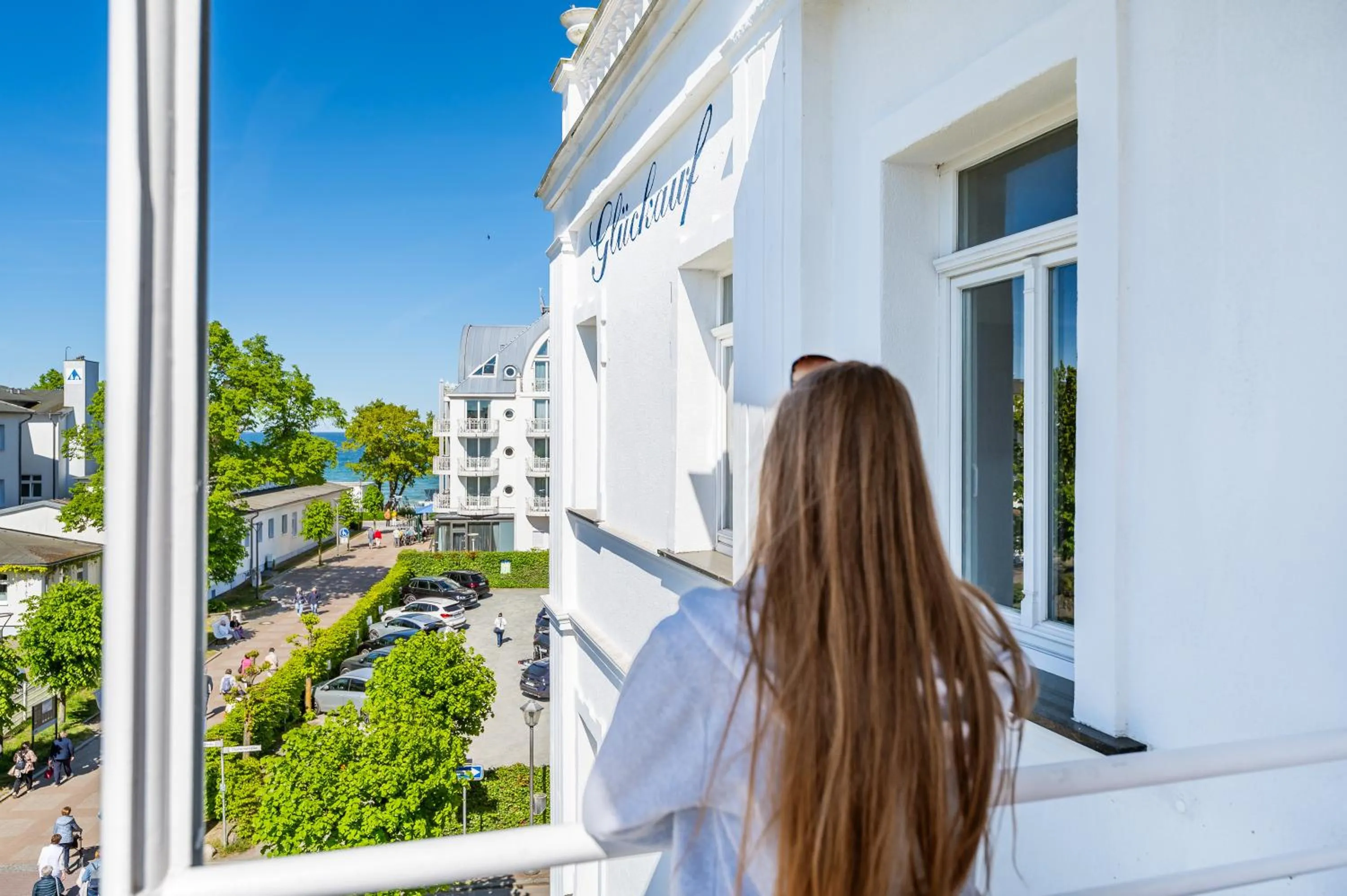 Balcony/Terrace in Strandvilla Glückauf