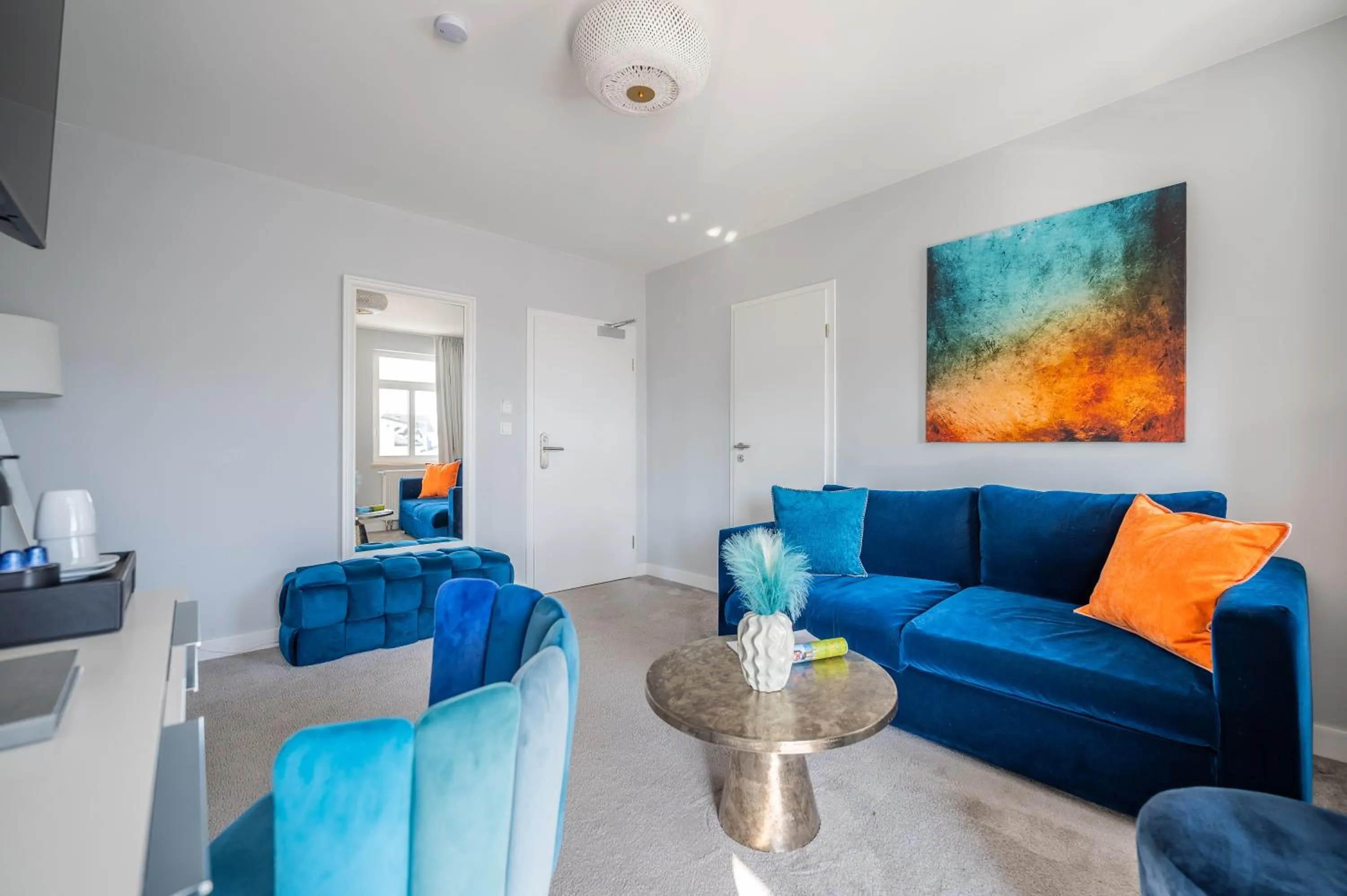 Living room in Strandvilla Glückauf