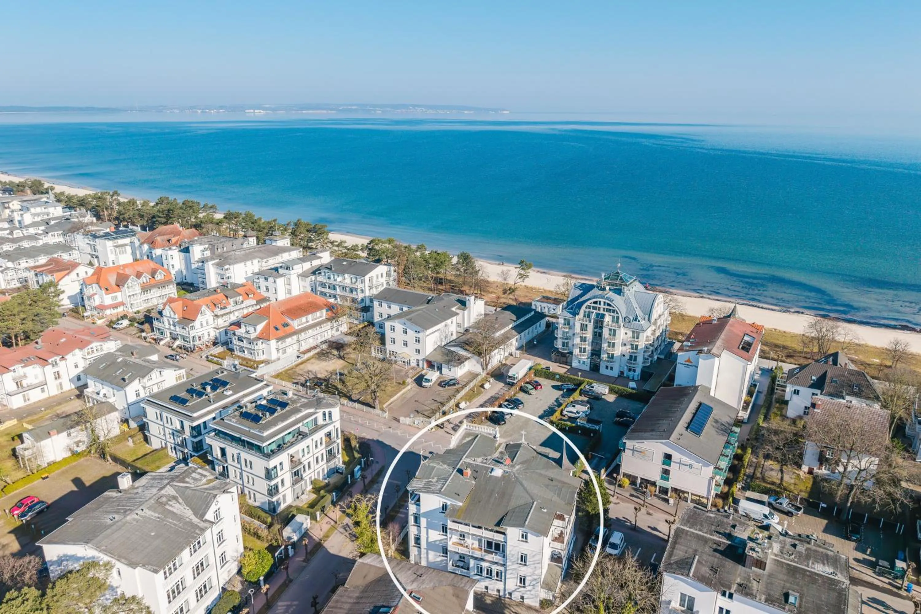 Bird's eye view in Strandvilla Glückauf