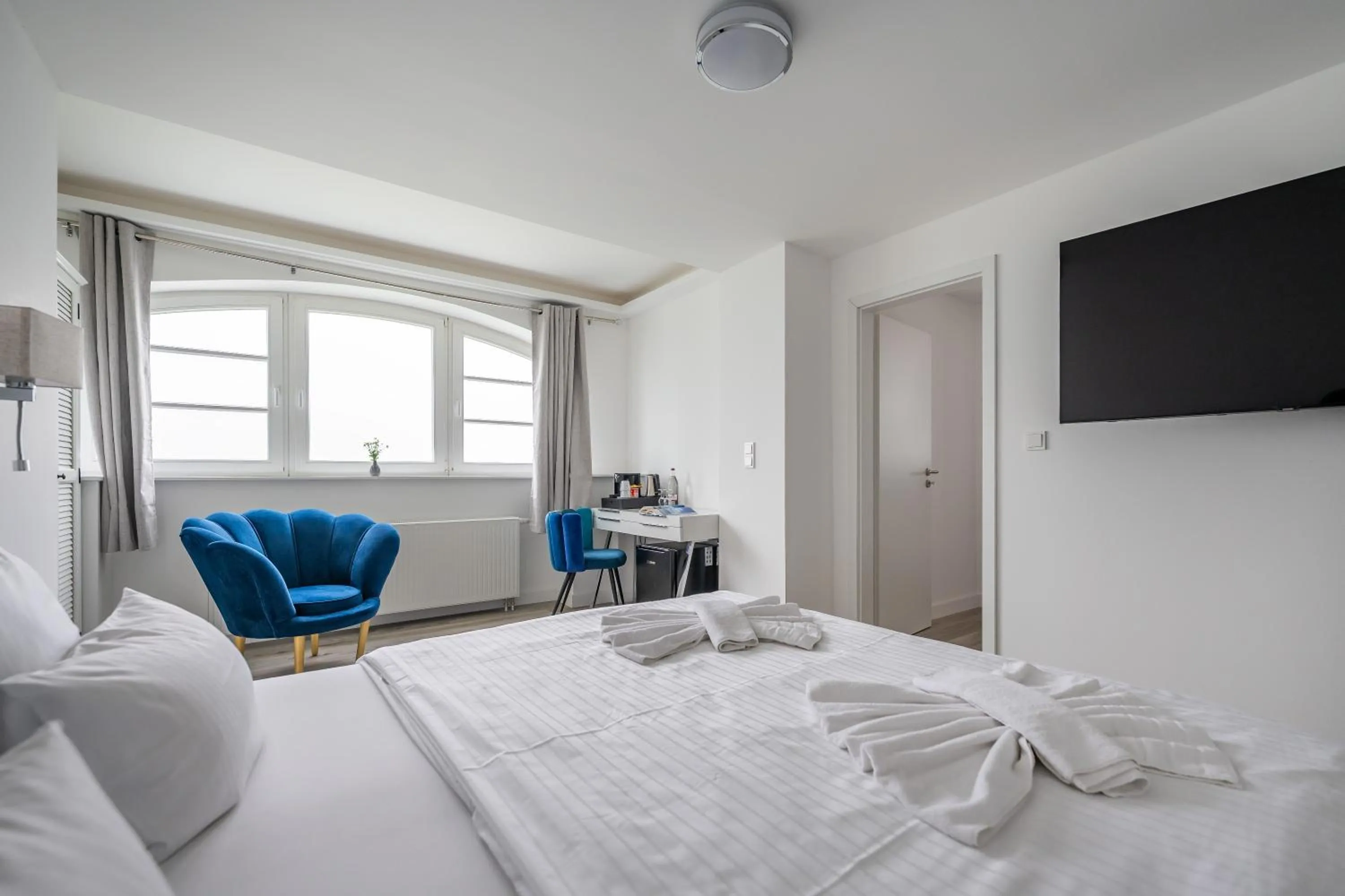 Bed in Strandvilla Glückauf