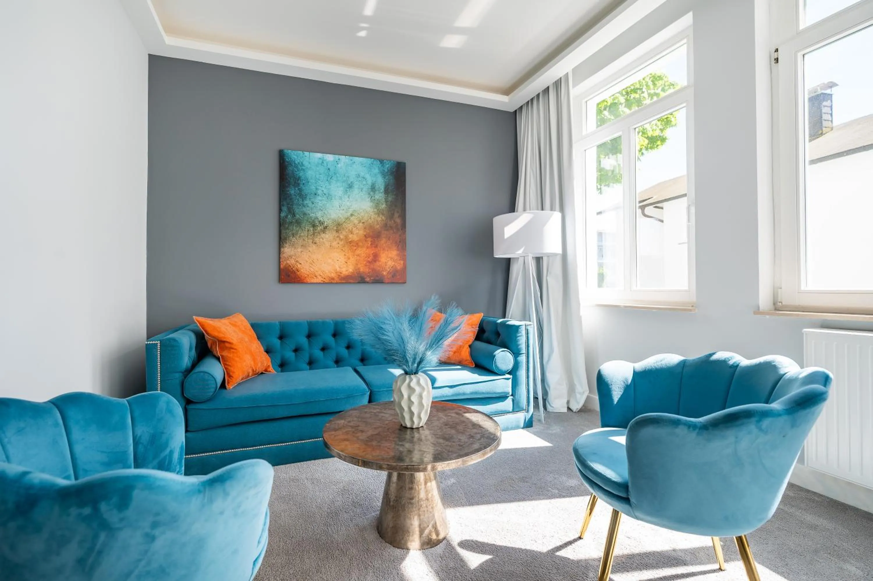 Living room in Strandvilla Glückauf