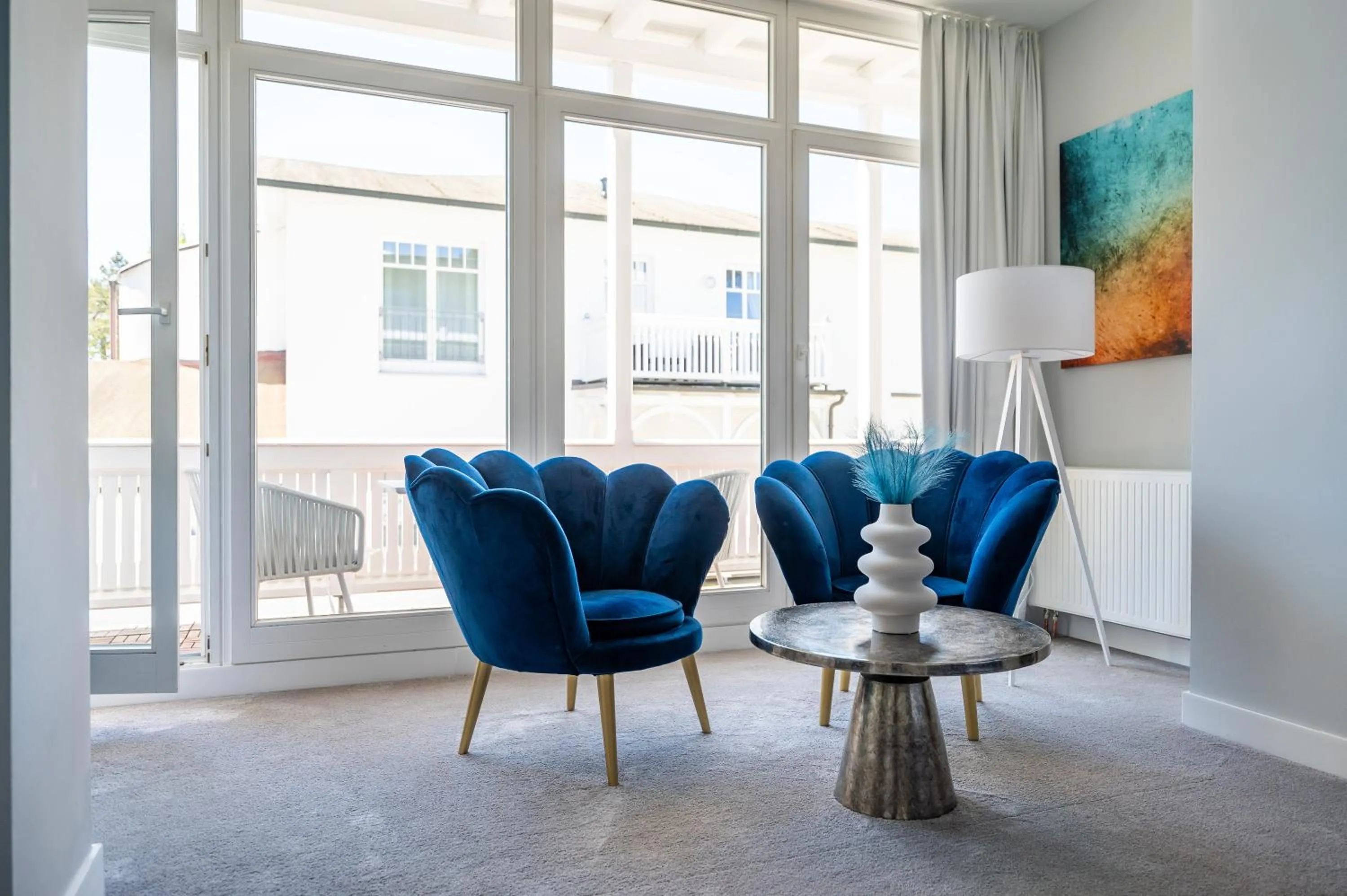 Seating area in Strandvilla Glückauf