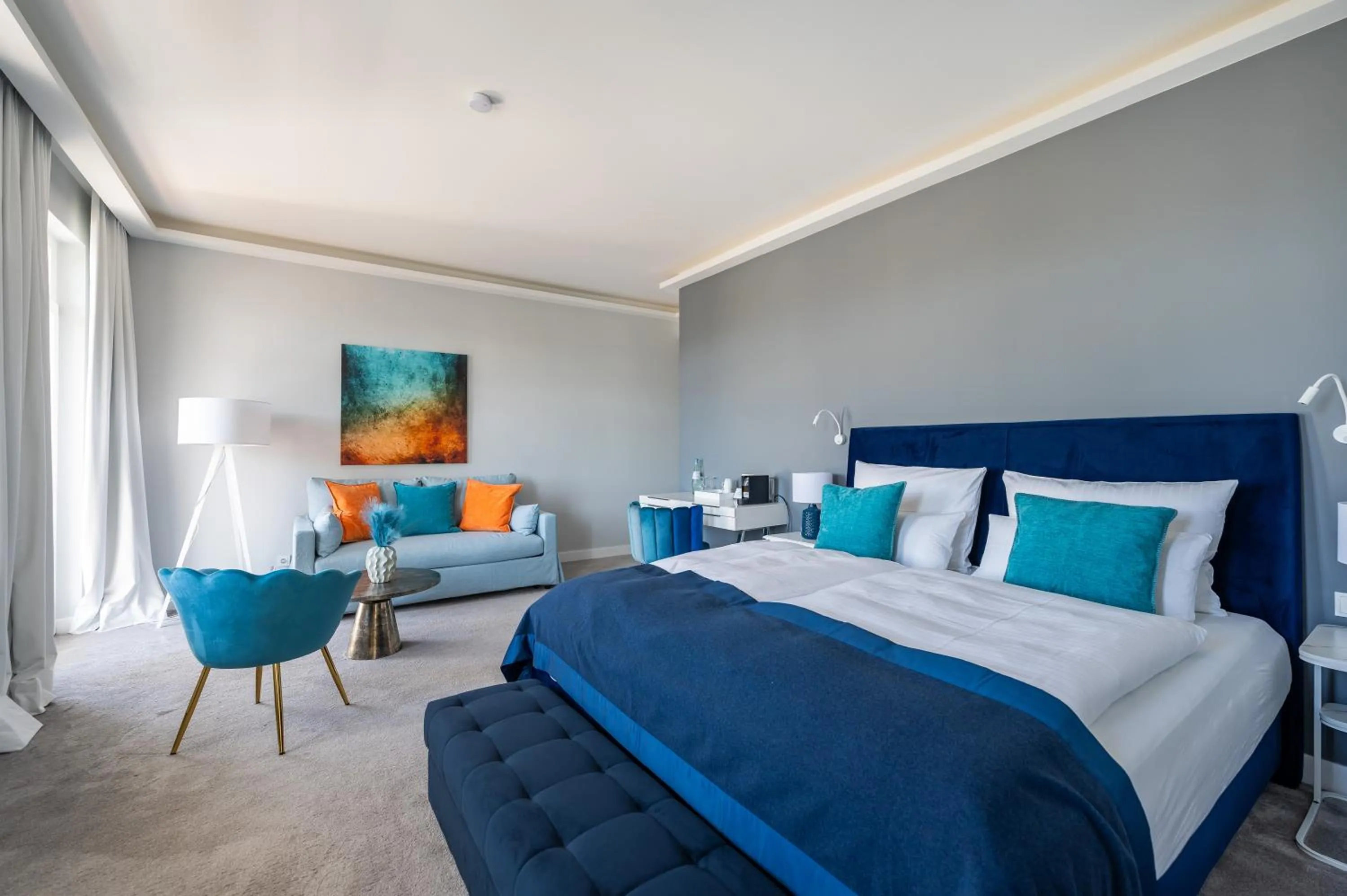 Bed in Strandvilla Glückauf