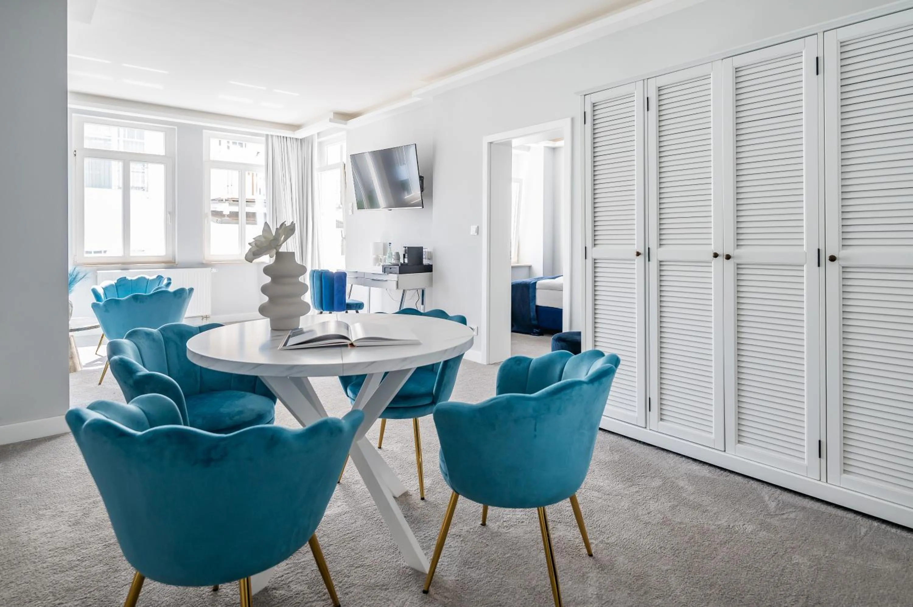 Seating area in Strandvilla Glückauf