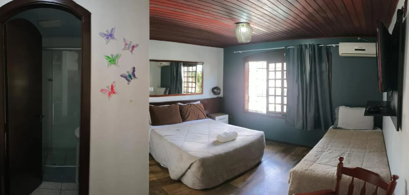 Bed in Pousada casa da Colina