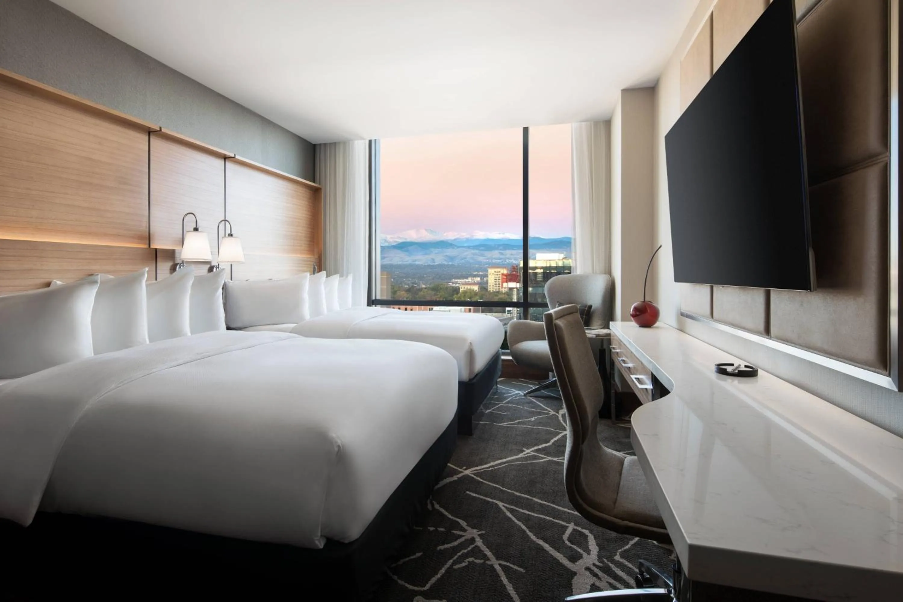 Photo of the whole room, Bed in The Jacquard, Autograph Collection