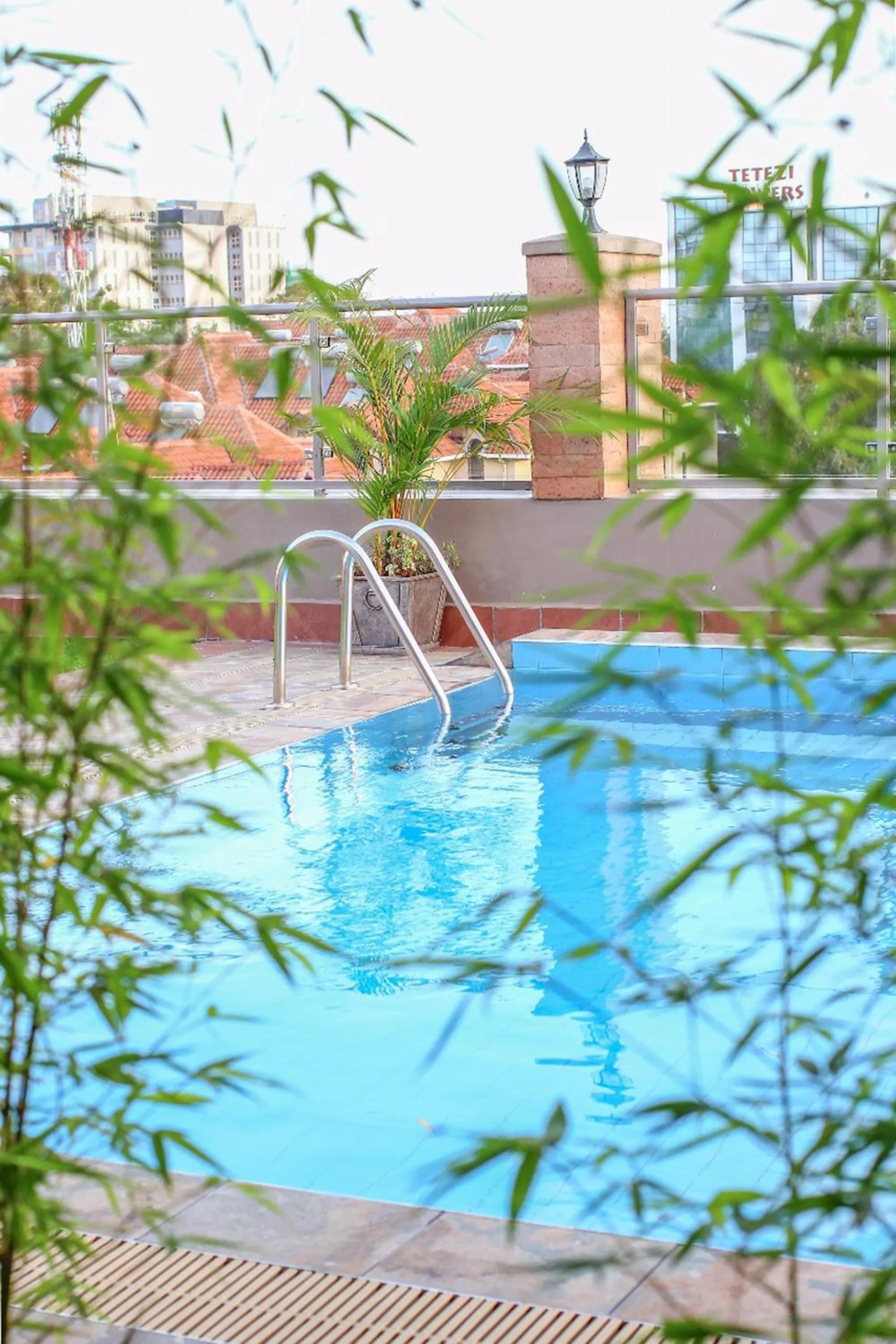 Pool view in Highlands Suites Hotel Apartments