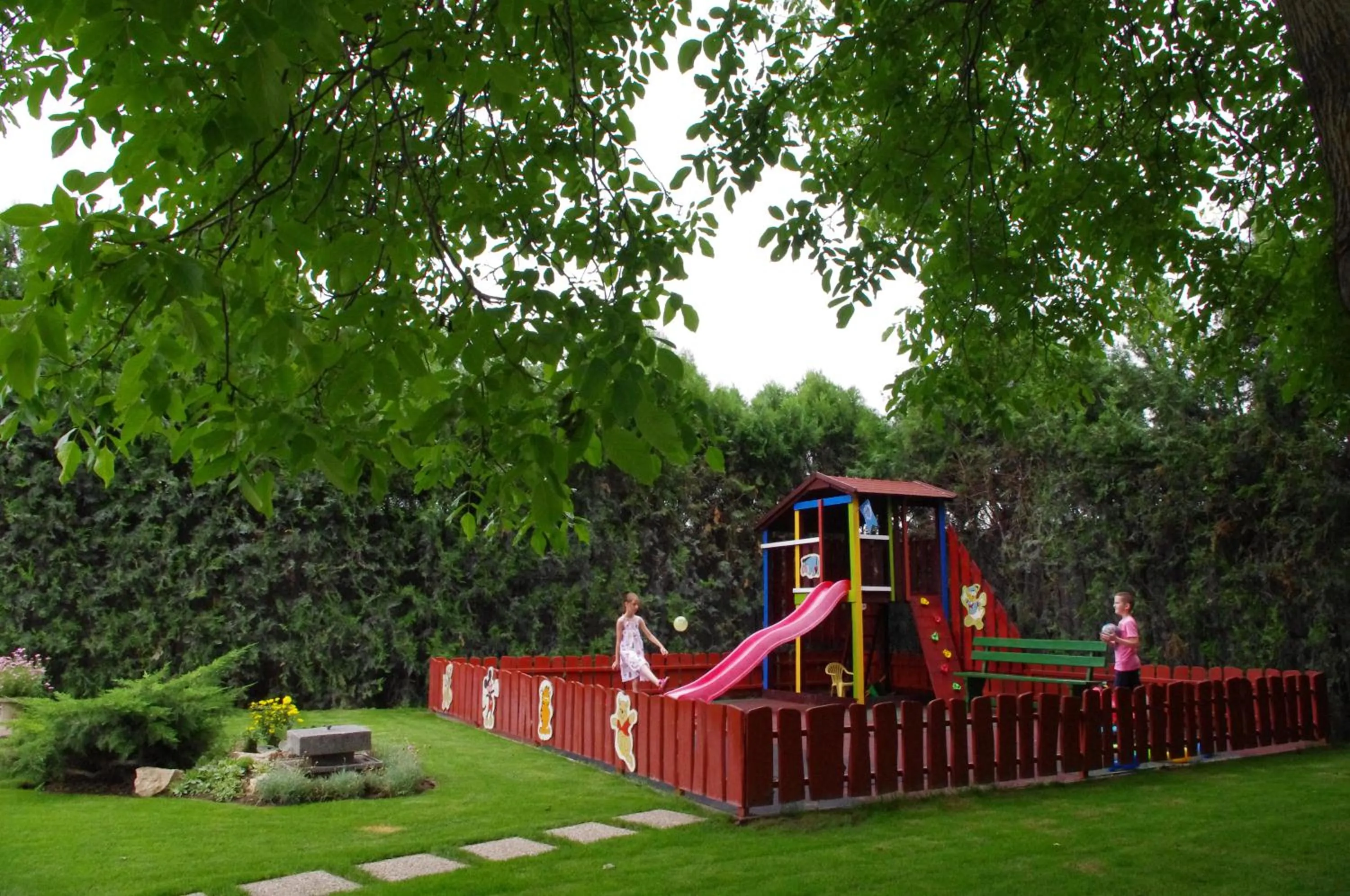 Children play ground in Halász Airport Panzio
