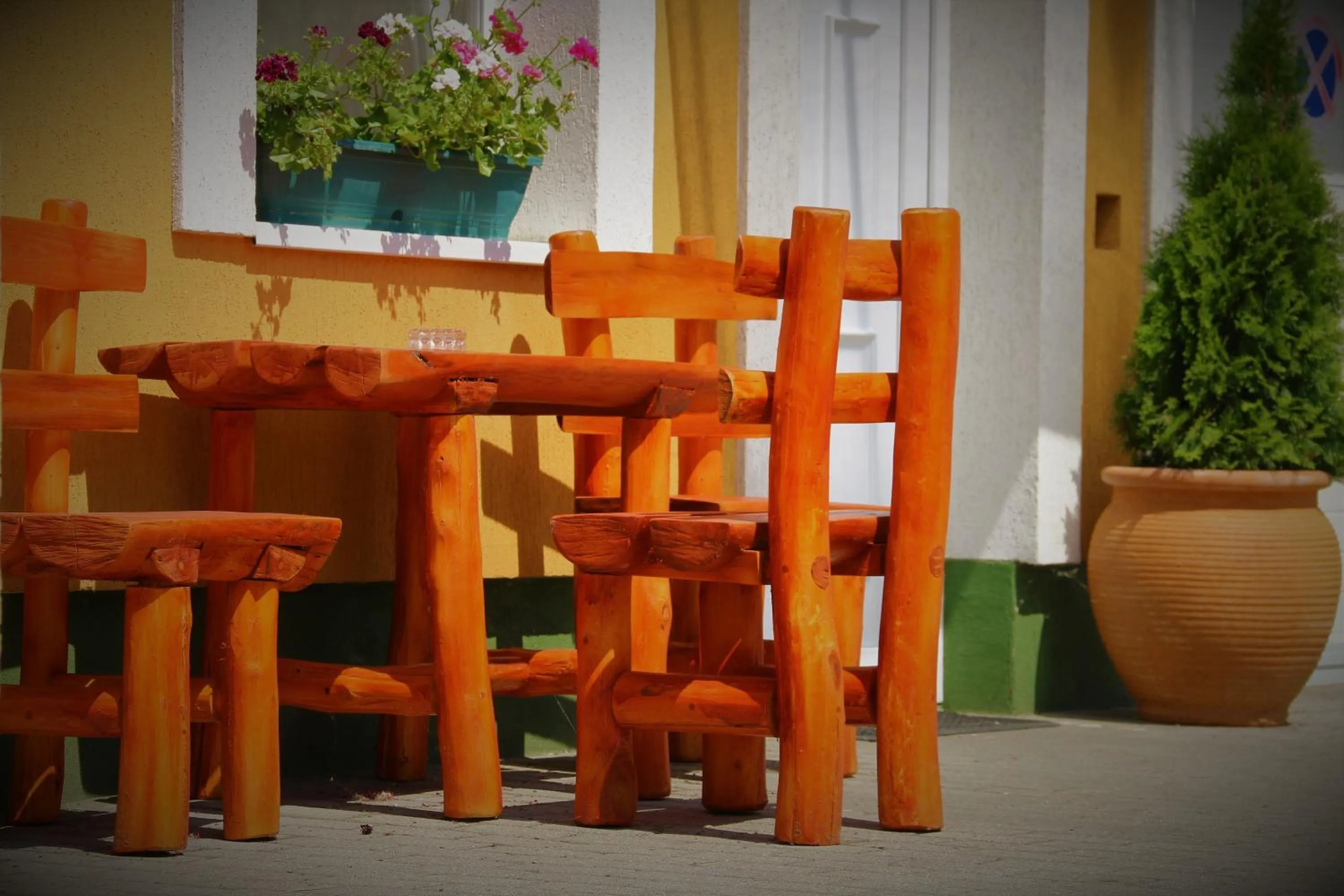 Patio in Halász Airport Panzio