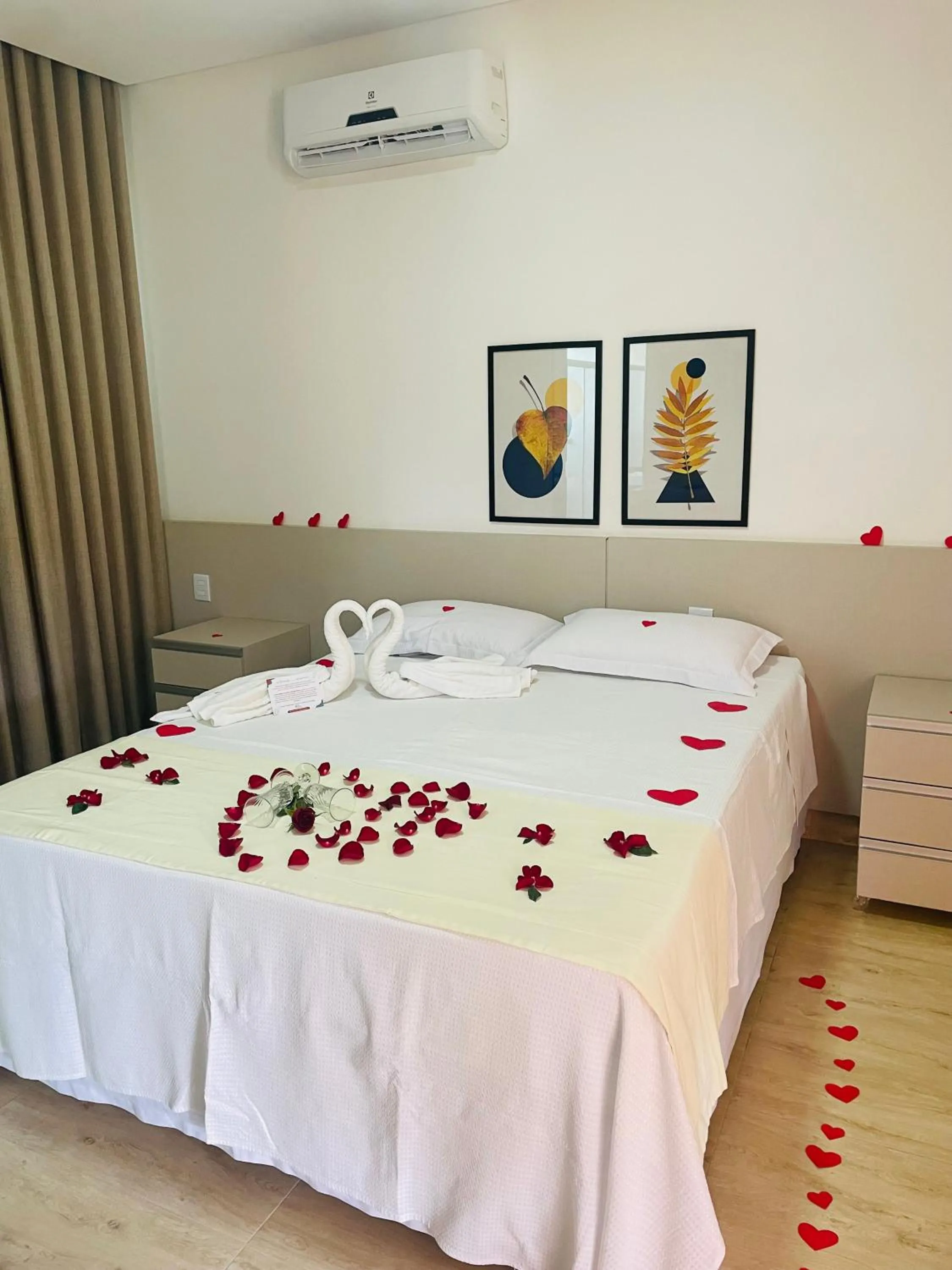 Bed in Hotel Chalé Capitólio